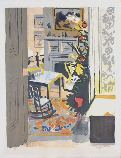 Fairfield Porter — Рождественская елка (Интерьер с рождественской елкой) (Людман 21)
