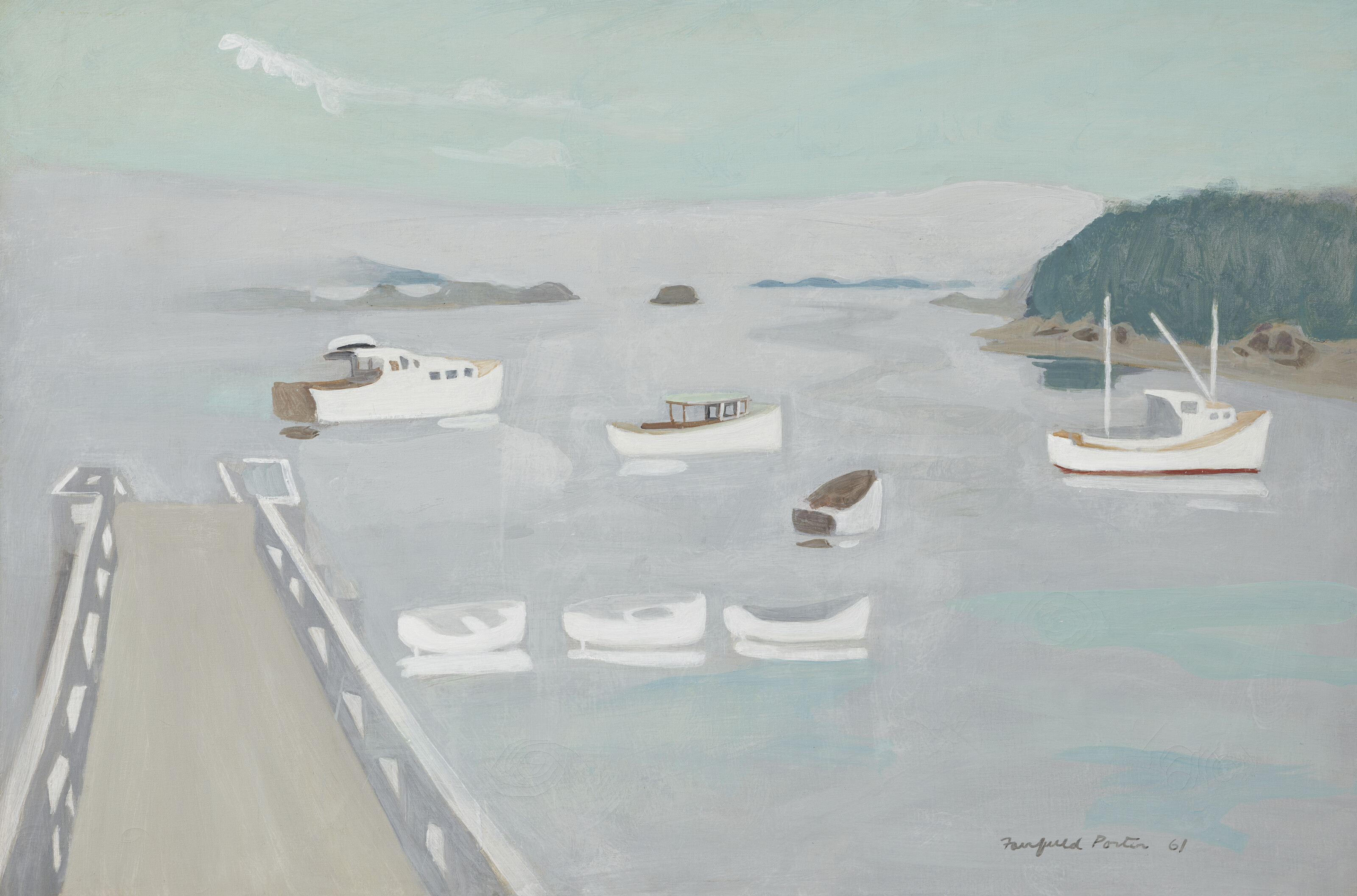 Fairfield Porter — Белые лодки