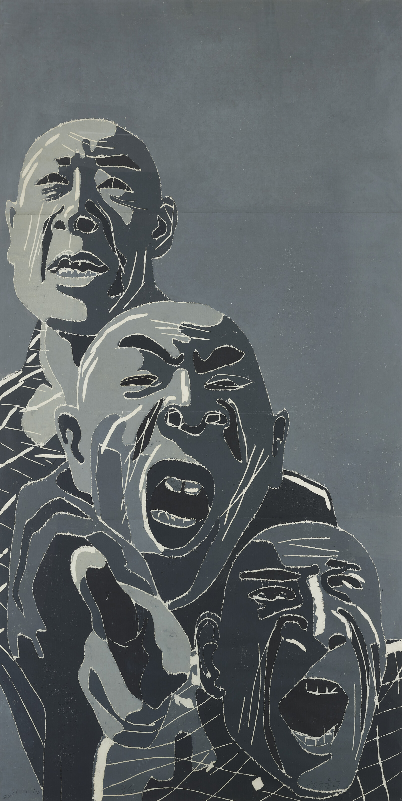 Fang Lijun — 2001.1.6 , 2001.1.12 , 2000.5.5 , 2000.6.15 , 2000.6.25 , 2000.6.30 , 2002.11.11 , 2002.12.9 и 2002.12.11., изображение 3