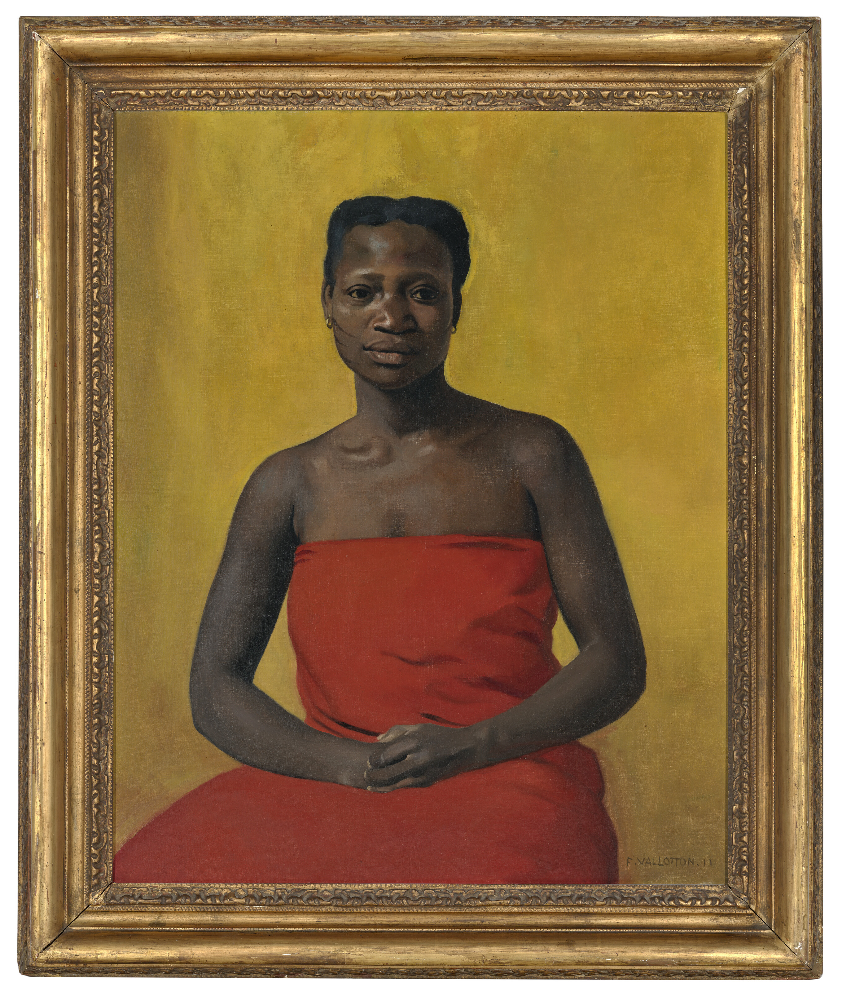 Felix Vallotton — Портрет женщины в розовой накидке, изображение 4