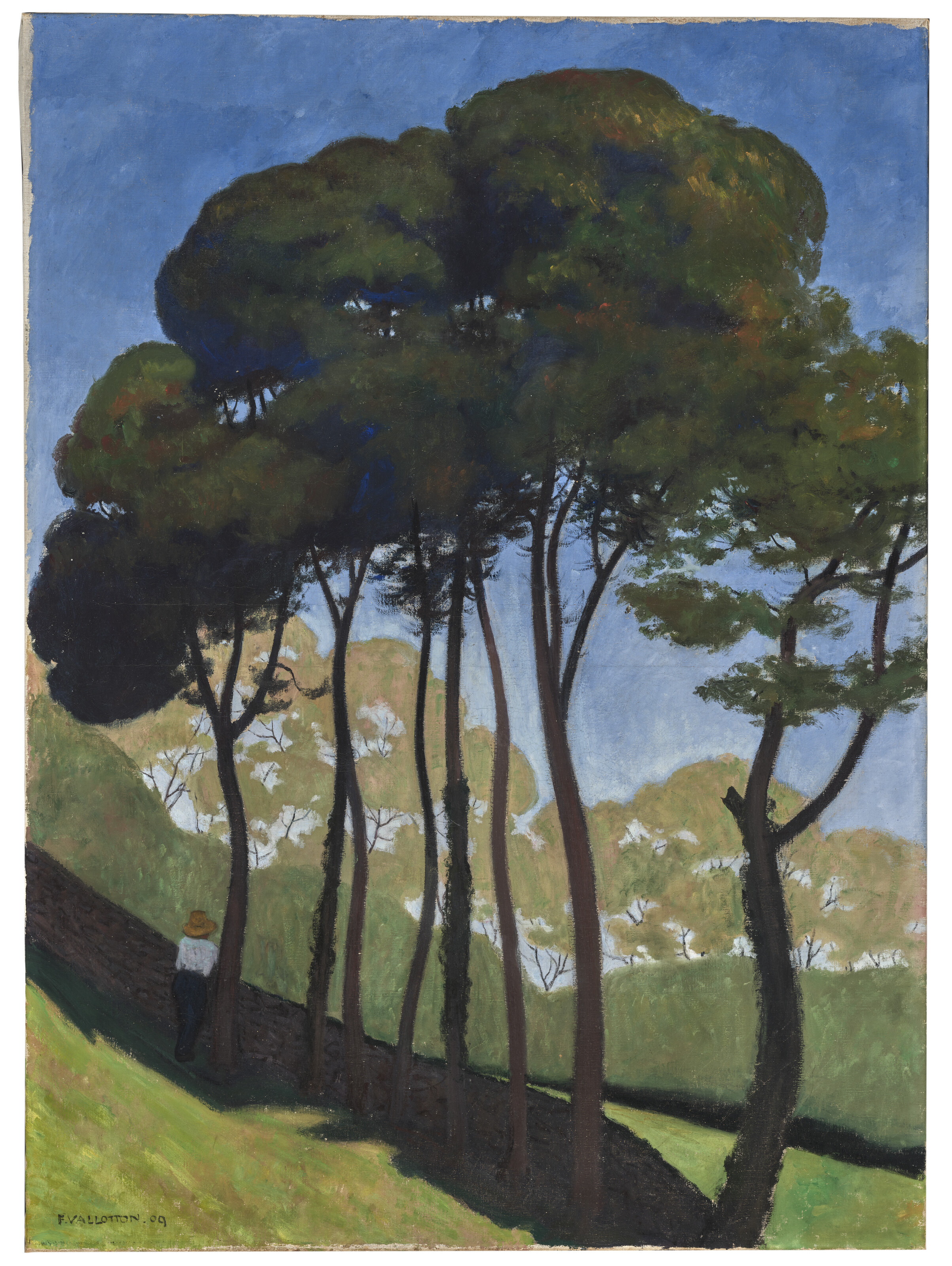 Felix Vallotton — Большие рощи, окрестности Онфлера, изображение 2