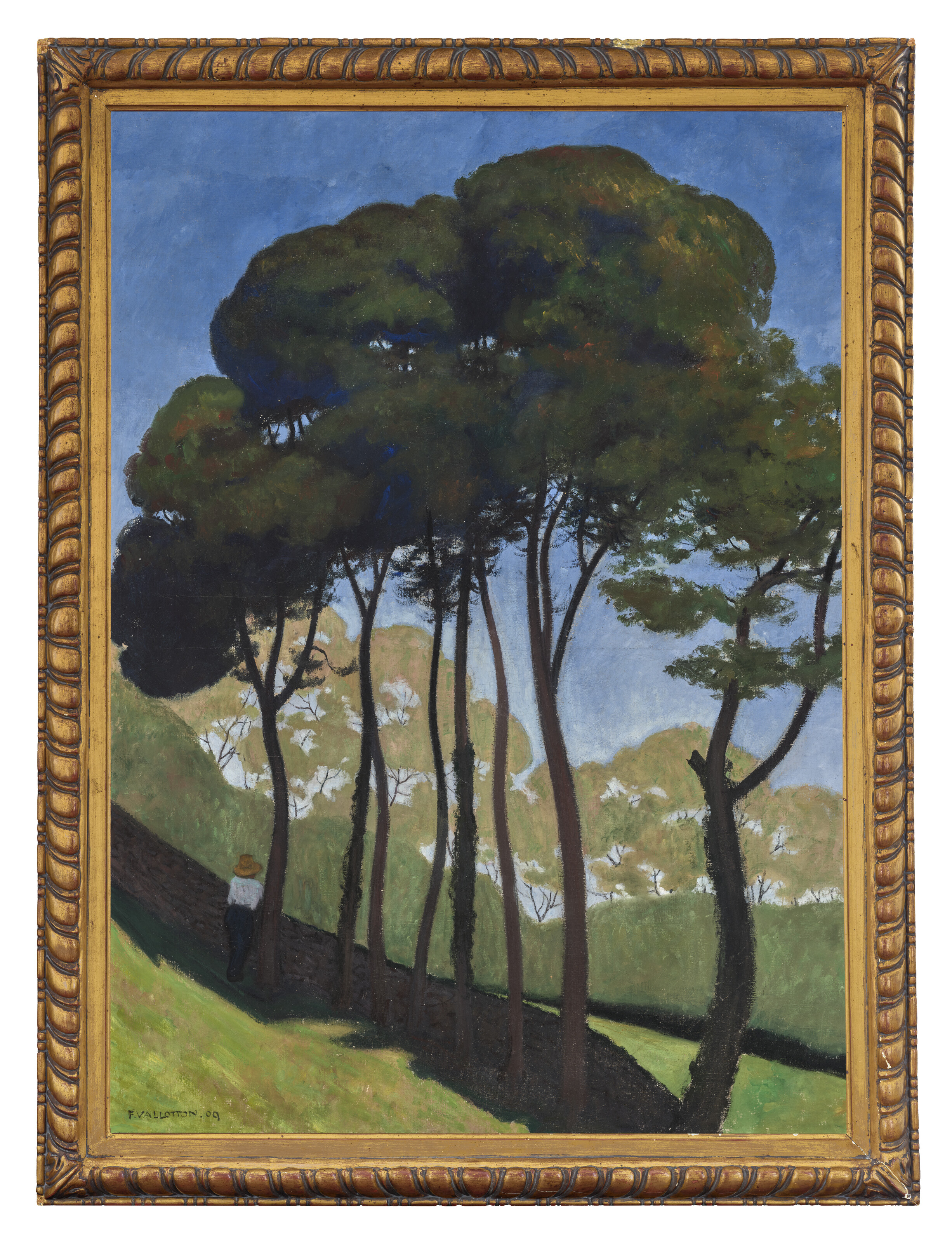 Felix Vallotton — Большие рощи, окрестности Онфлера, изображение 4