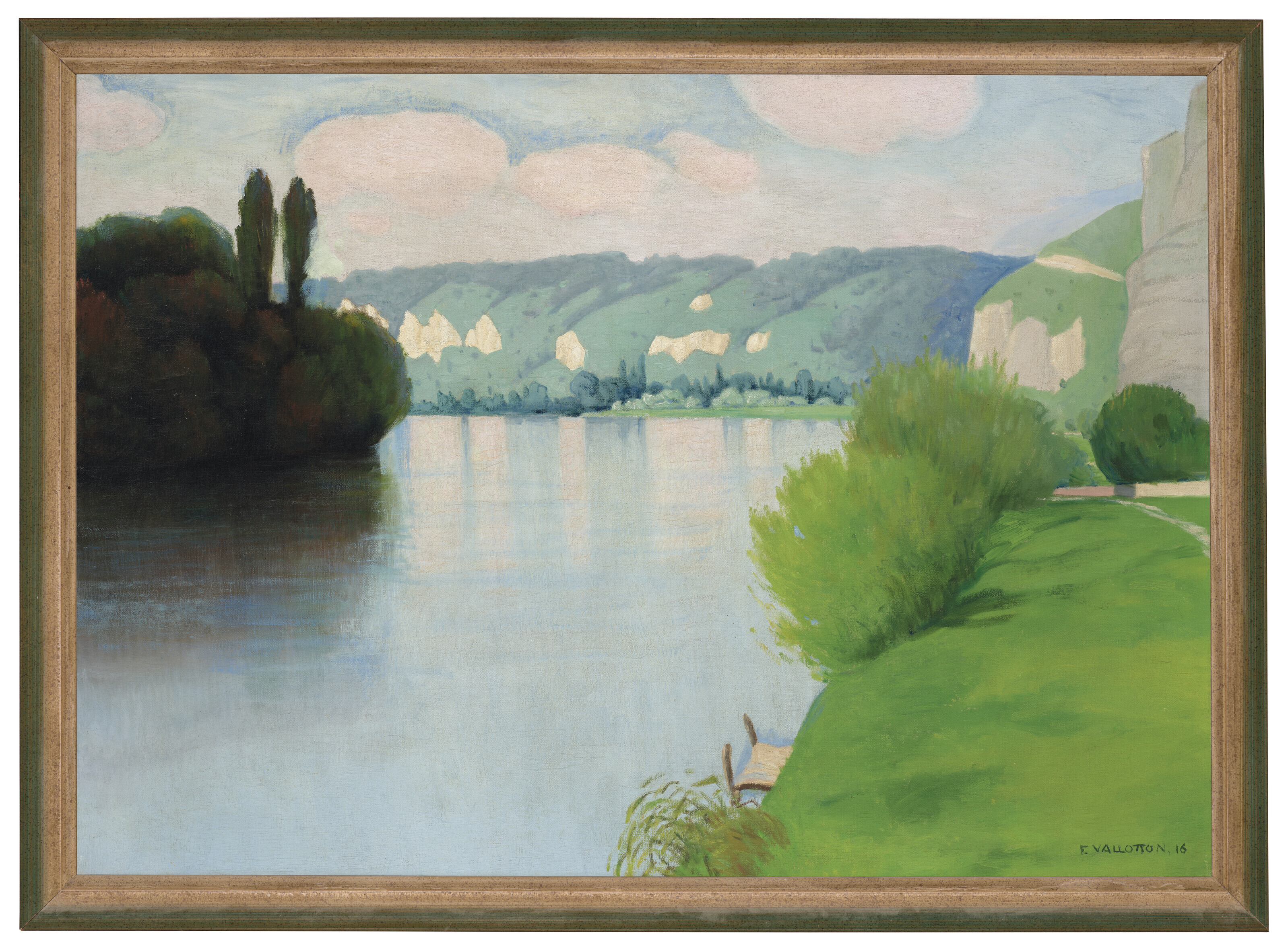 Felix Vallotton — Ла-Сена-пре-ле-Андели, утро солнца, изображение 2