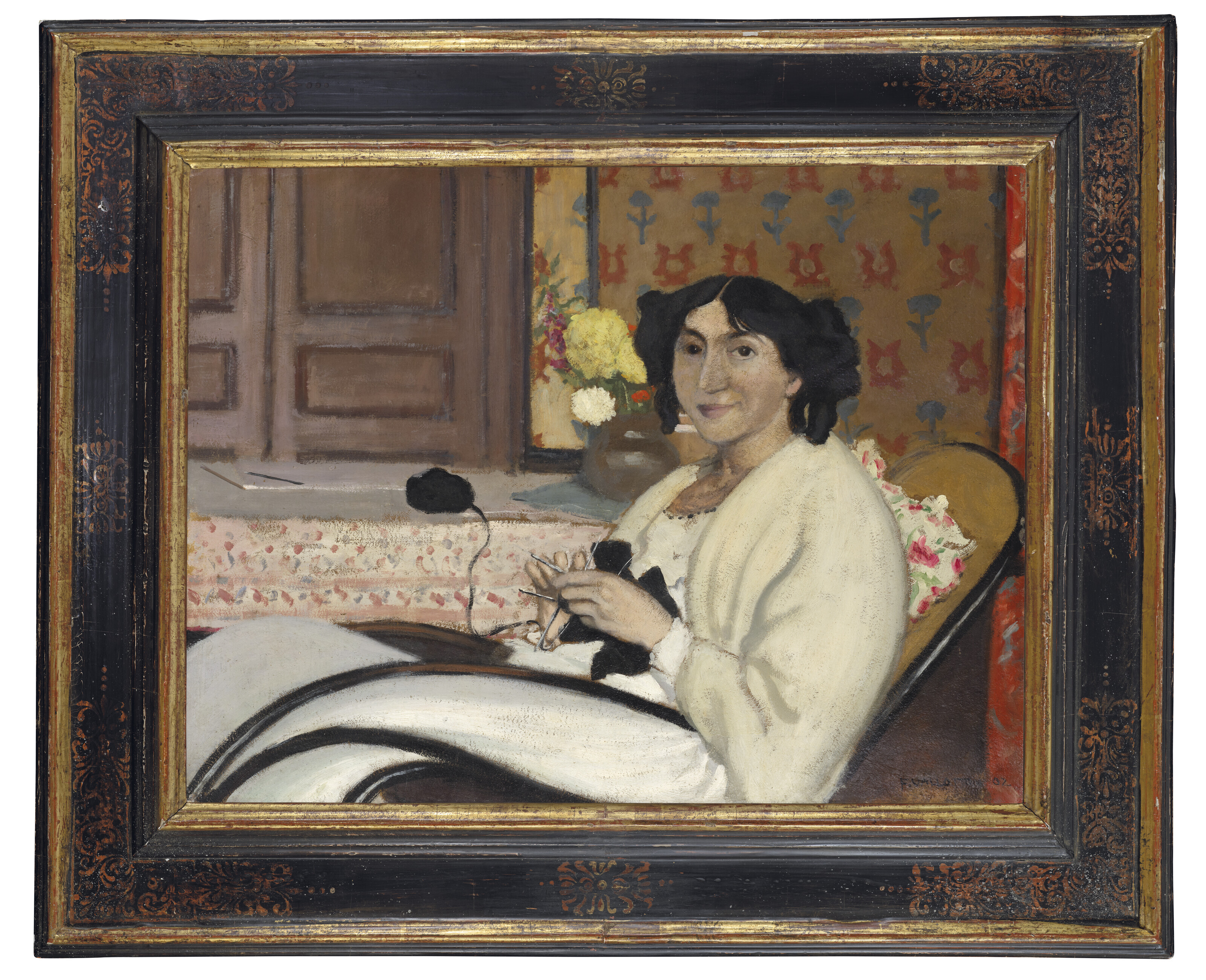 Felix Vallotton — Габриэль Валлоттон позирует в кресле-качалке, изображение 4