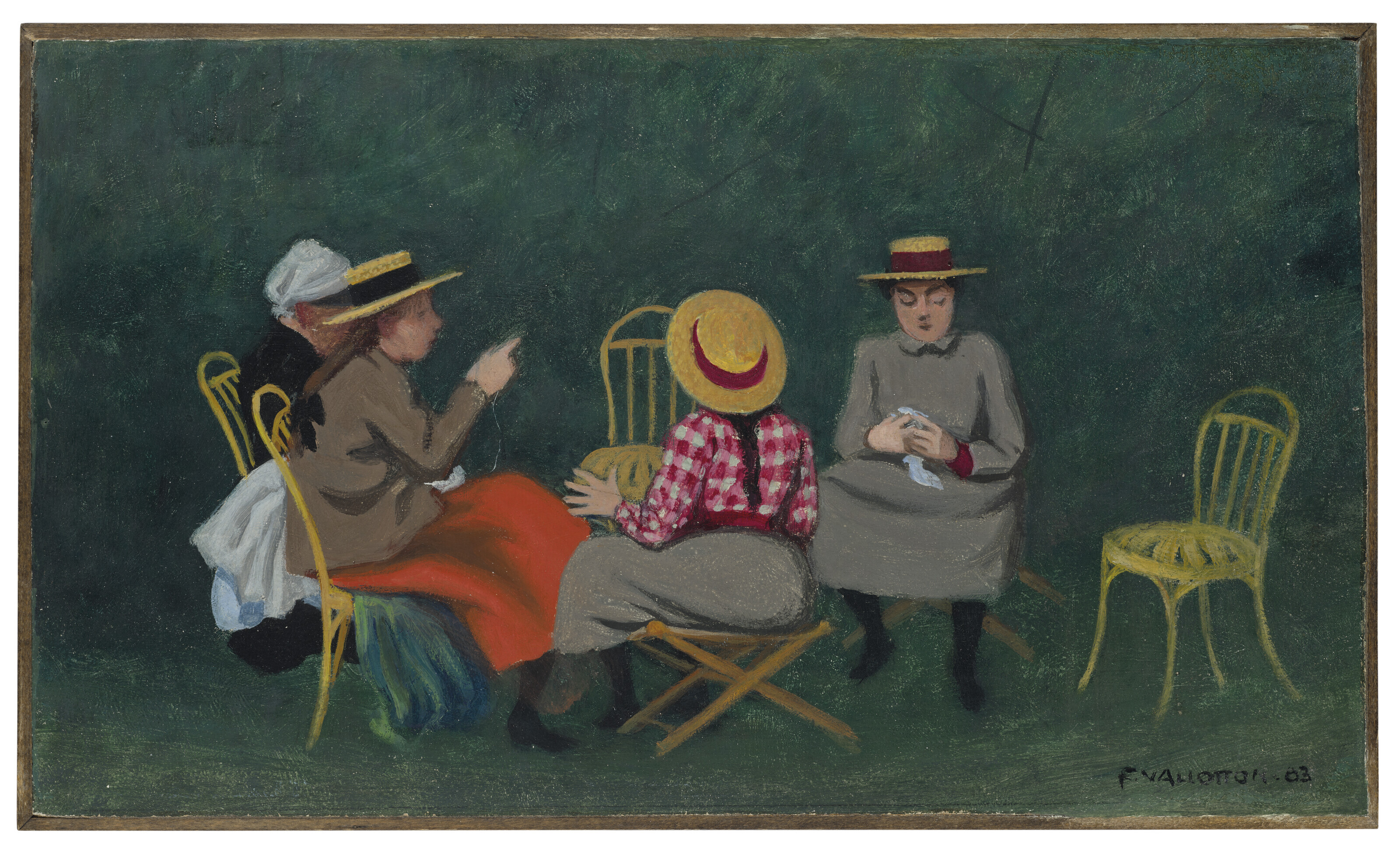 Felix Vallotton — Филе из Булонского леса в саду, изображение 2