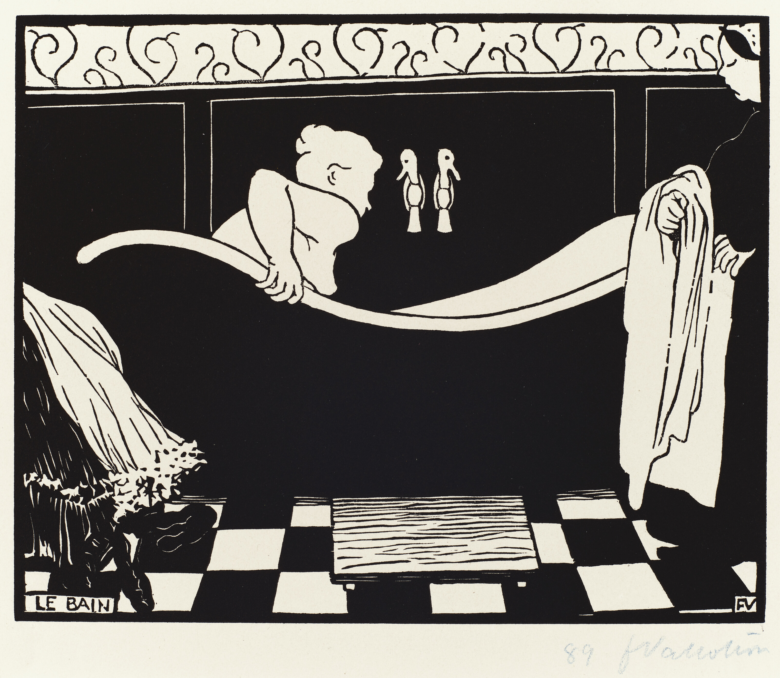 Felix Vallotton — Le bain (Ванна), изображение 1