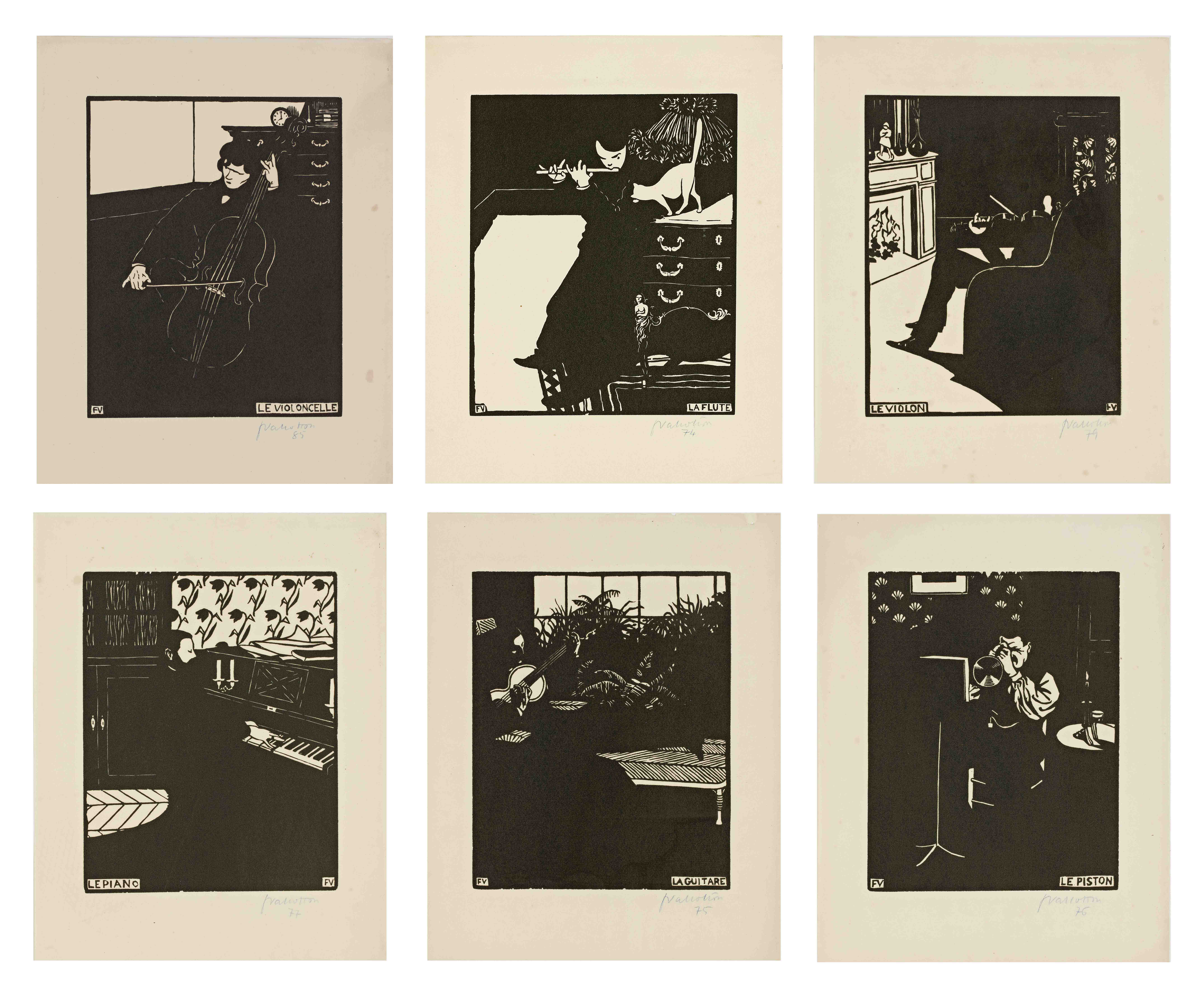 Felix Vallotton — Музыкальные инструменты (Vallotton & Goerg 171-176)