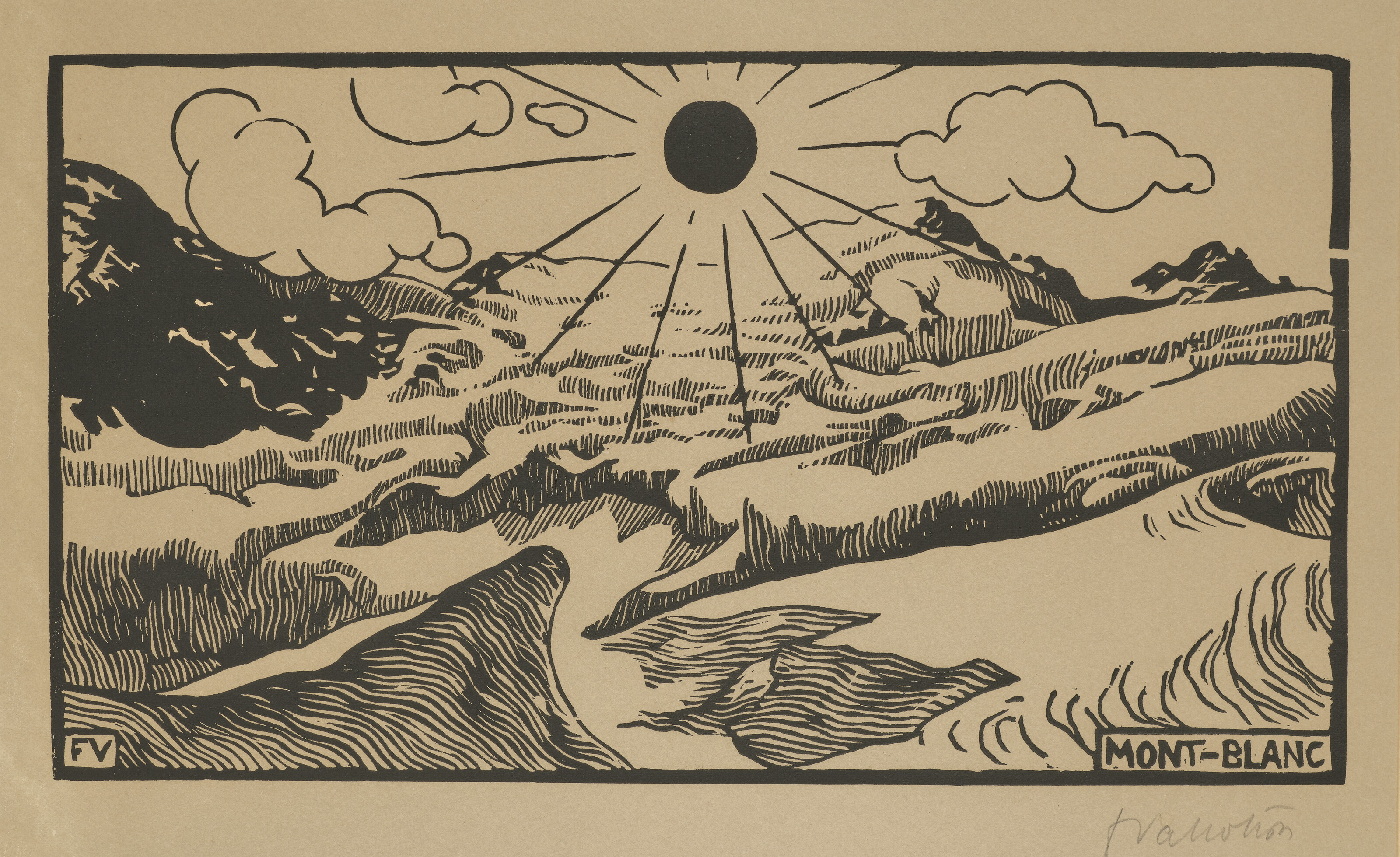 Felix Vallotton — Монблан, изображение 1
