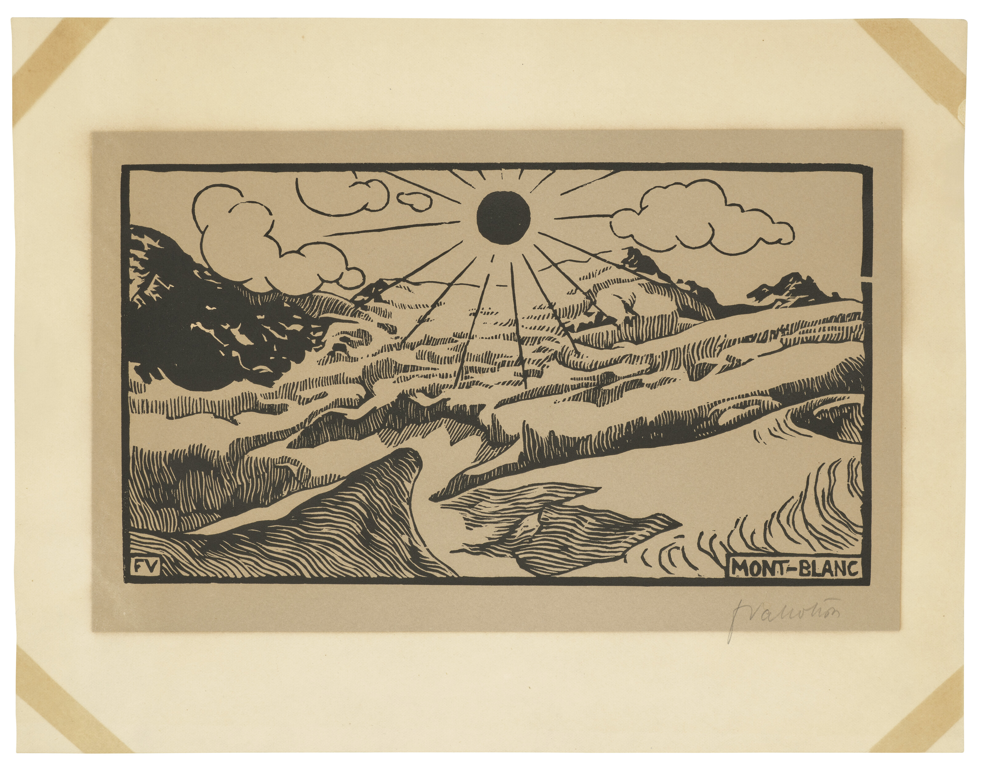 Felix Vallotton — Монблан, изображение 2