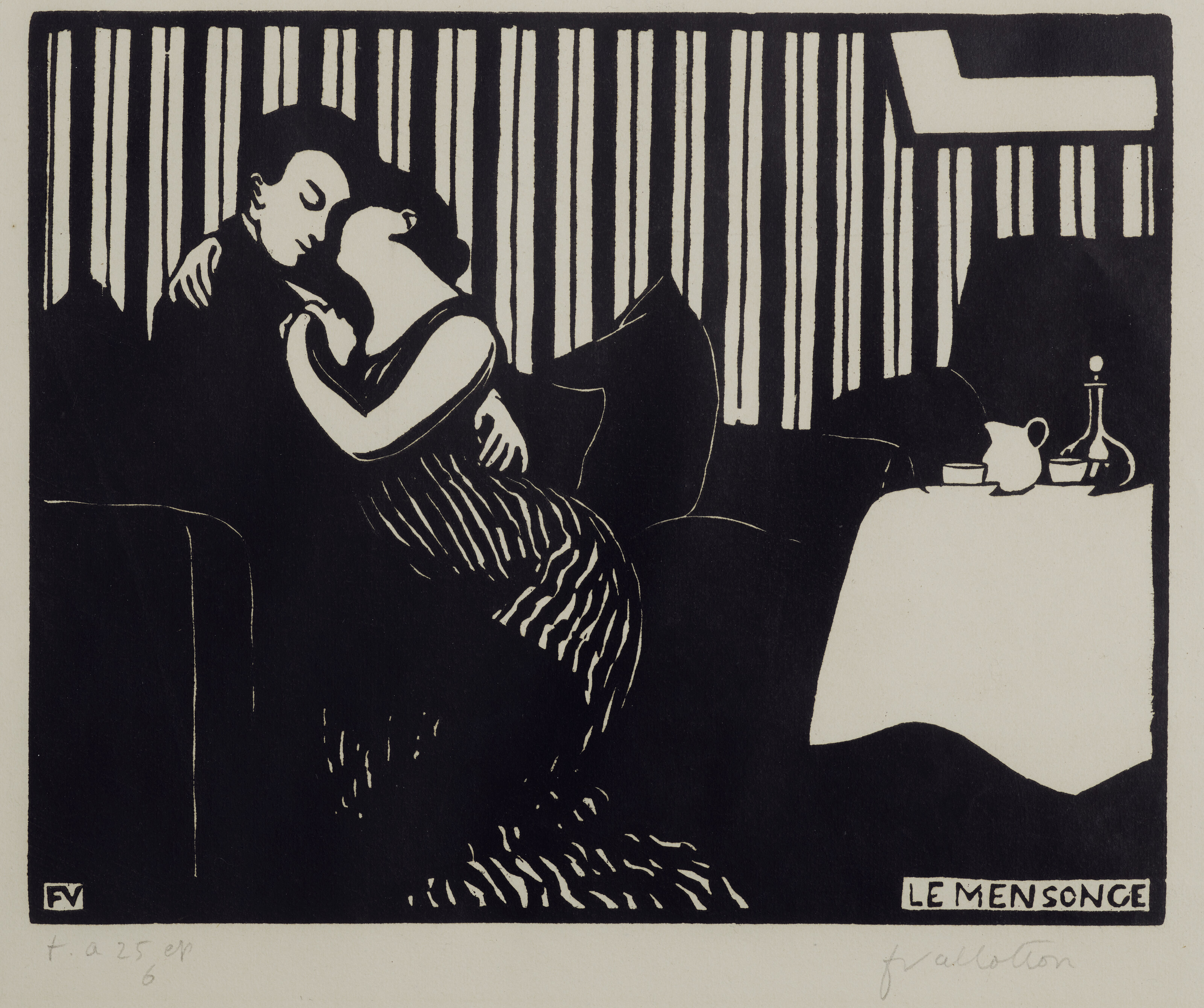 Felix Vallotton — Le Mensonge, из интимных мест