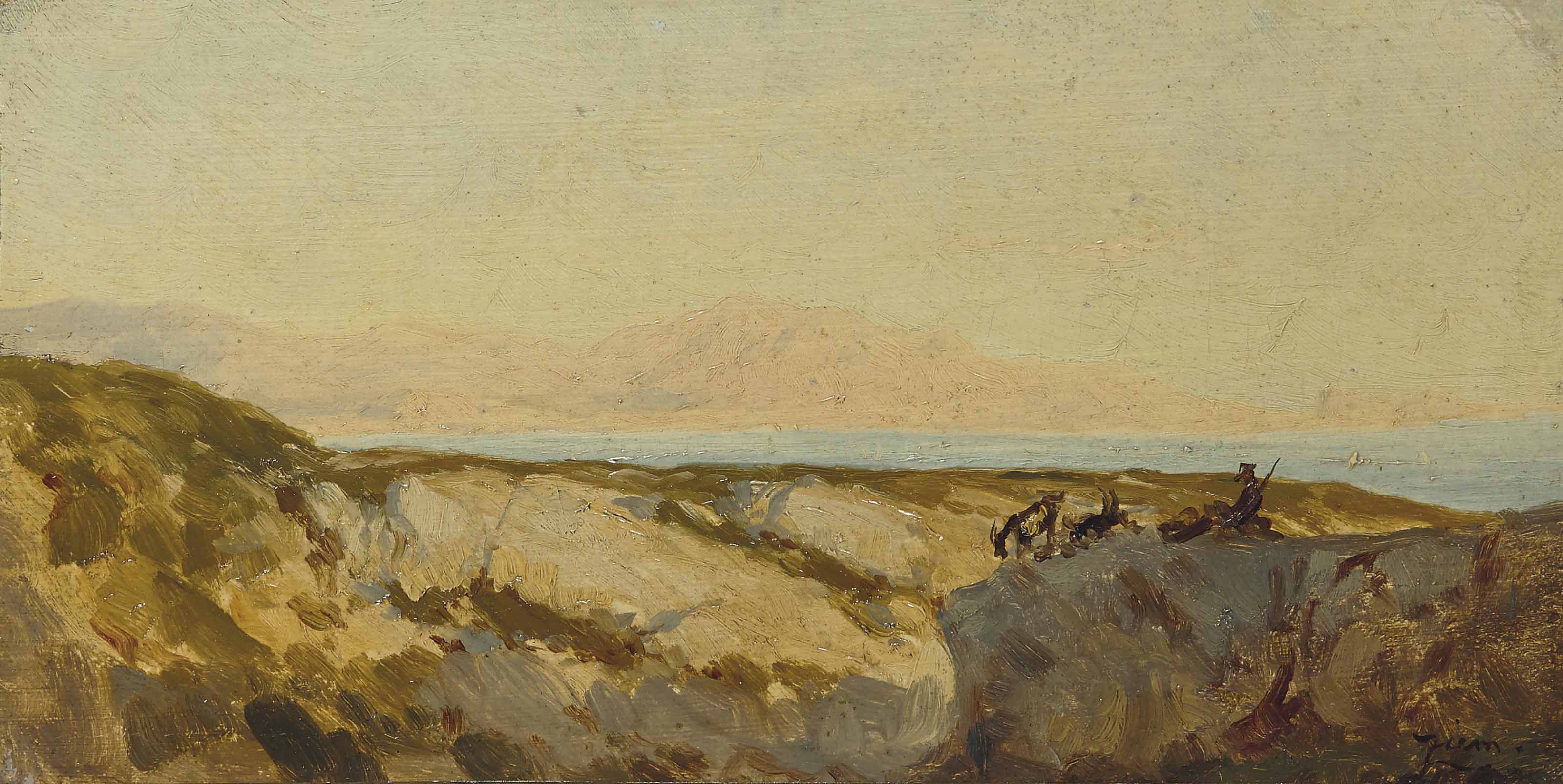Felix Ziem — Улица Марсельской улицы Эстак