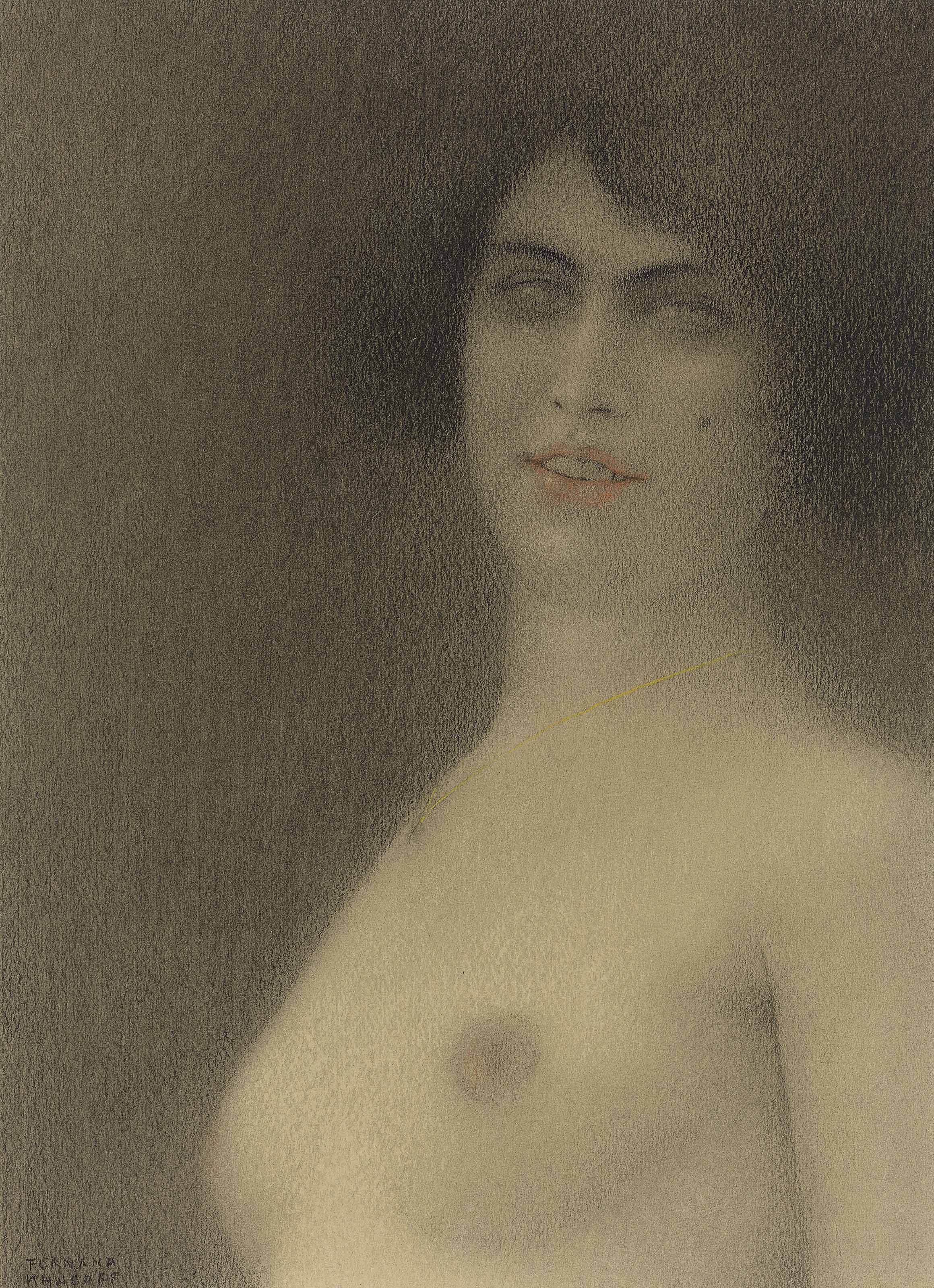Fernand Khnopff — Темная ночь (Любовная история мала)
