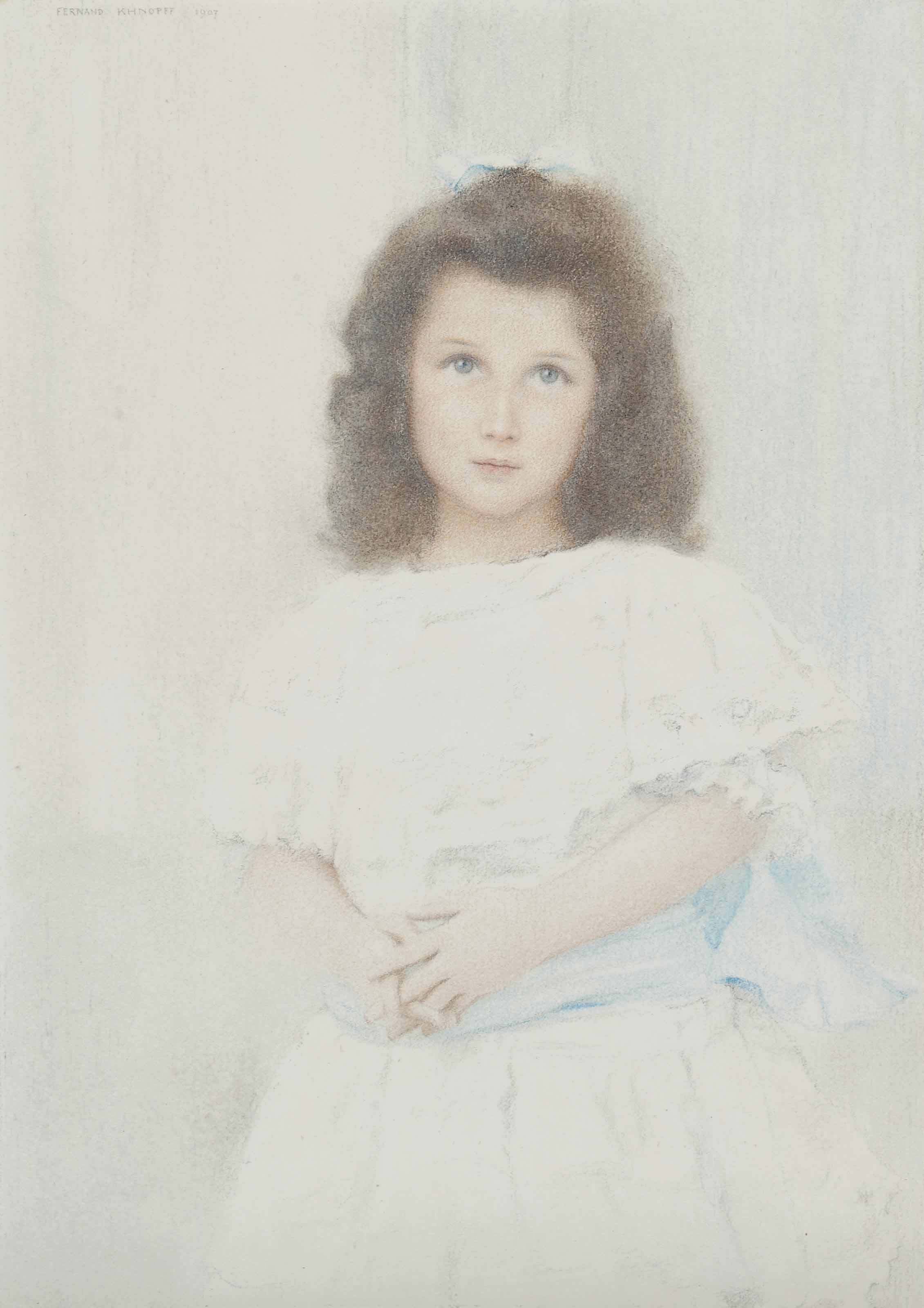 Fernand Khnopff — Портрет Рене Ламберт де Ротшильд, дочери основателя банка "Ламберт"