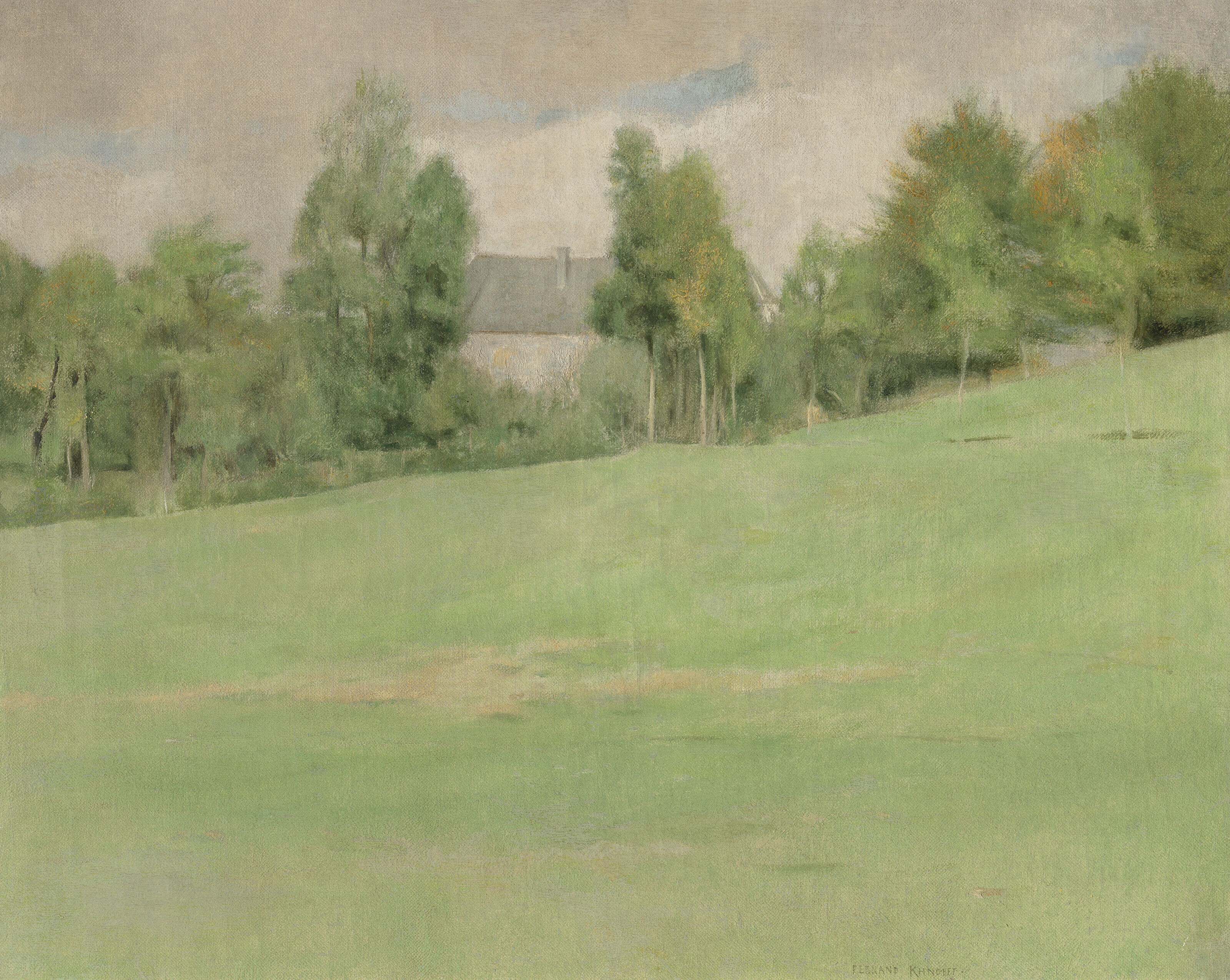 Fernand Khnopff — Место встречи в л'Обе у Фоссета