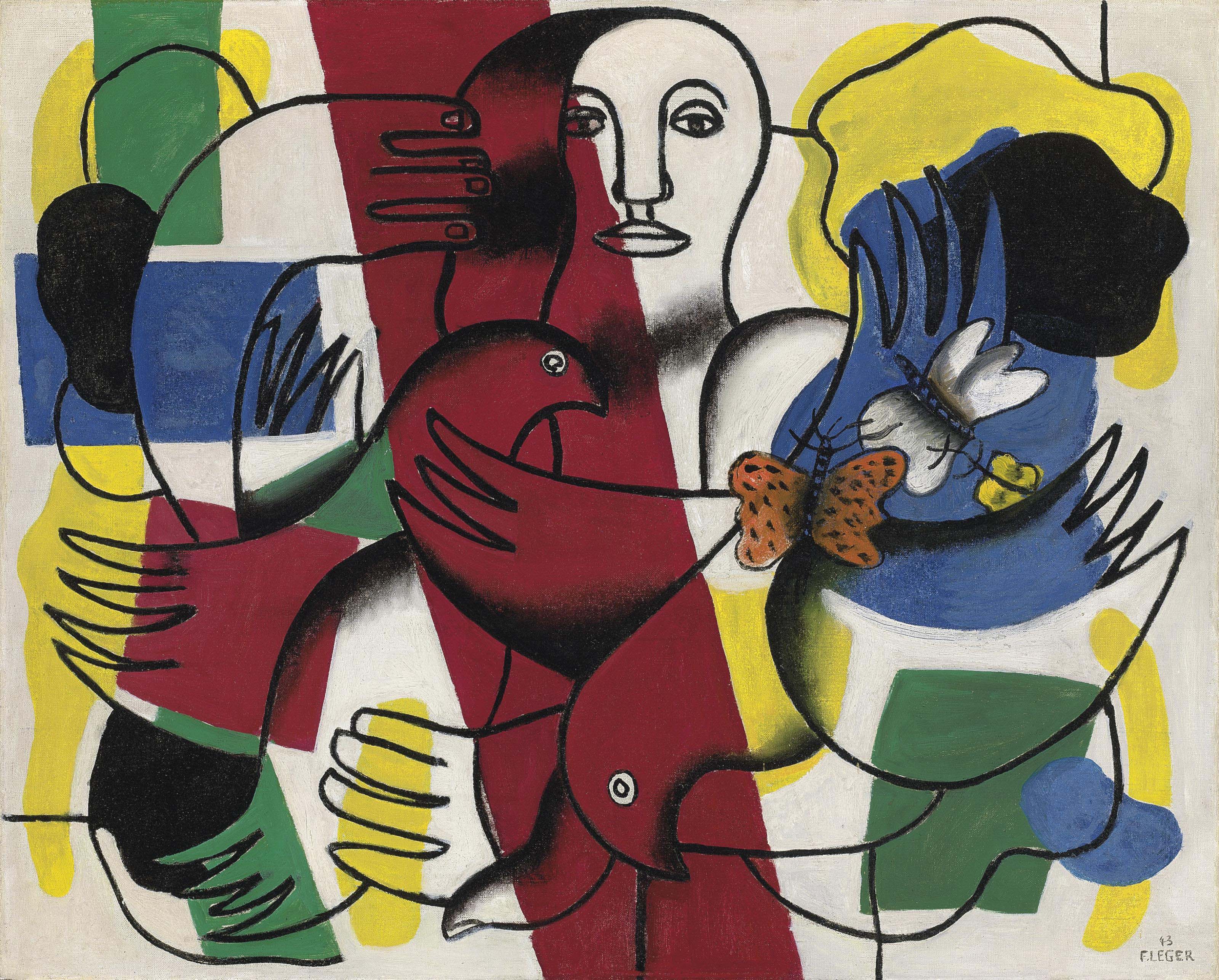 Fernand Léger — Композиция из двух папильонов (La femme aux papillons)
