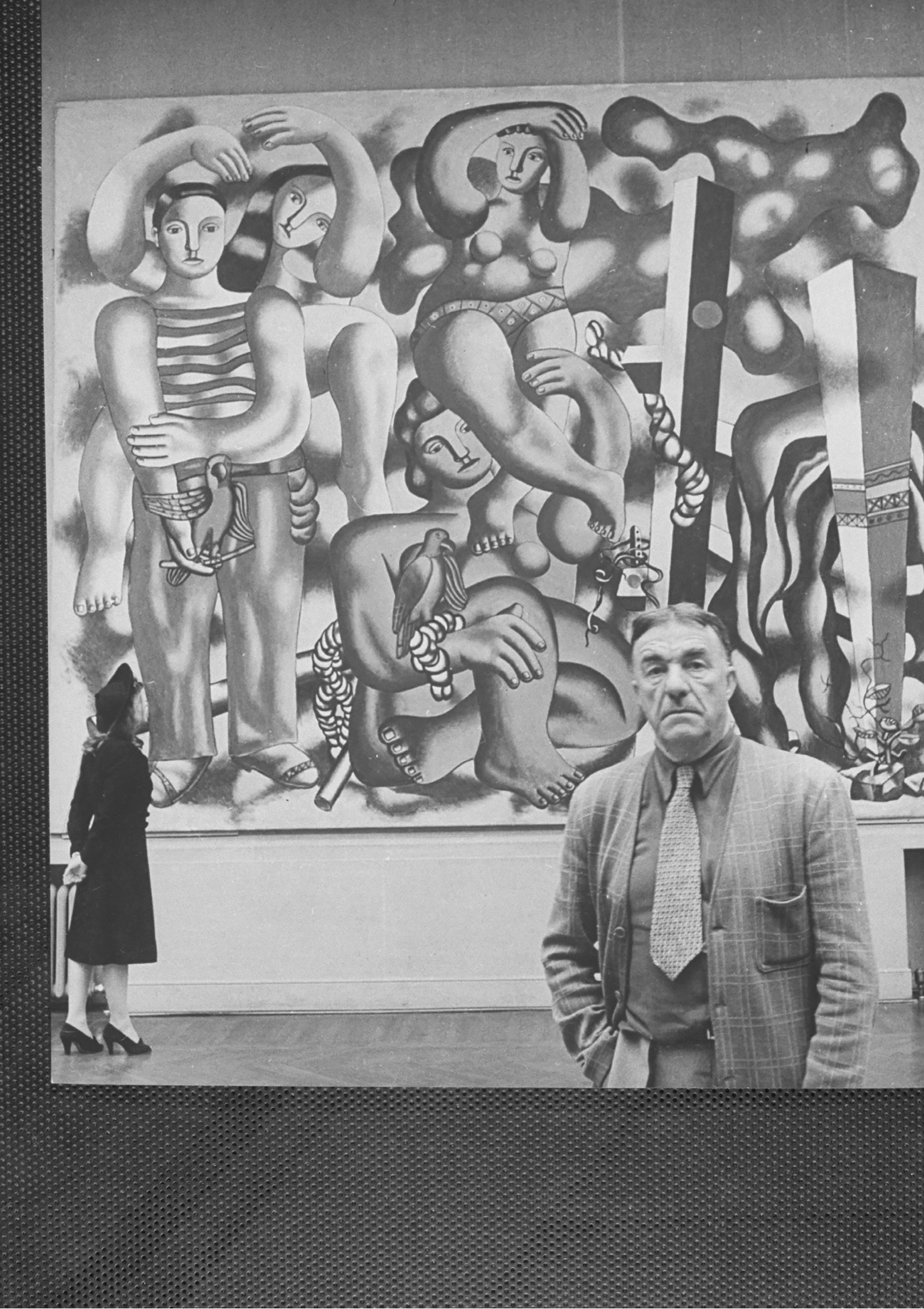 Fernand Léger — Элемент преграды и веревки, желтый фон, изображение 2