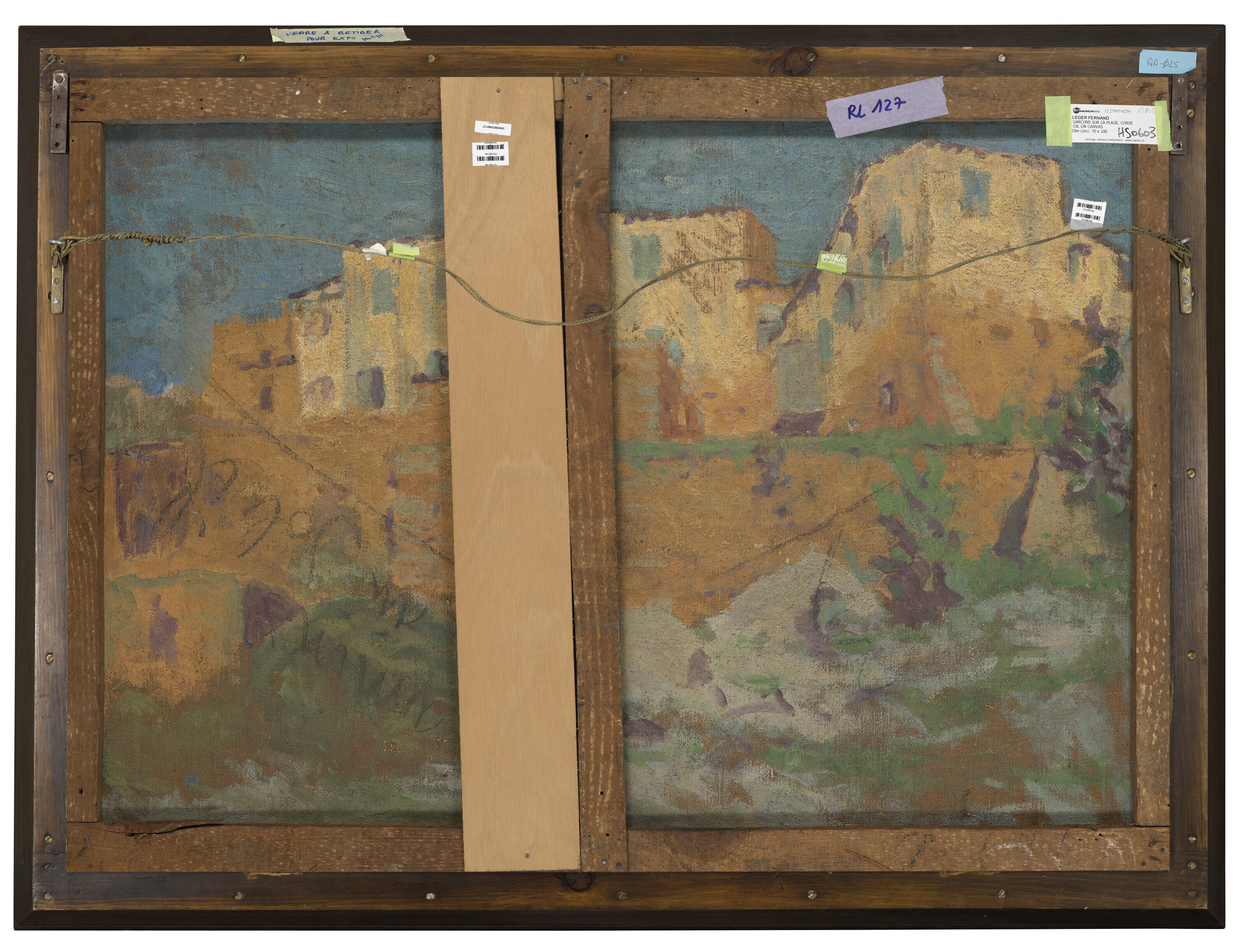 Fernand Léger — Мужчины у моря ( спереди ); Дома на Корсажном берегу ( сзади ), изображение 5