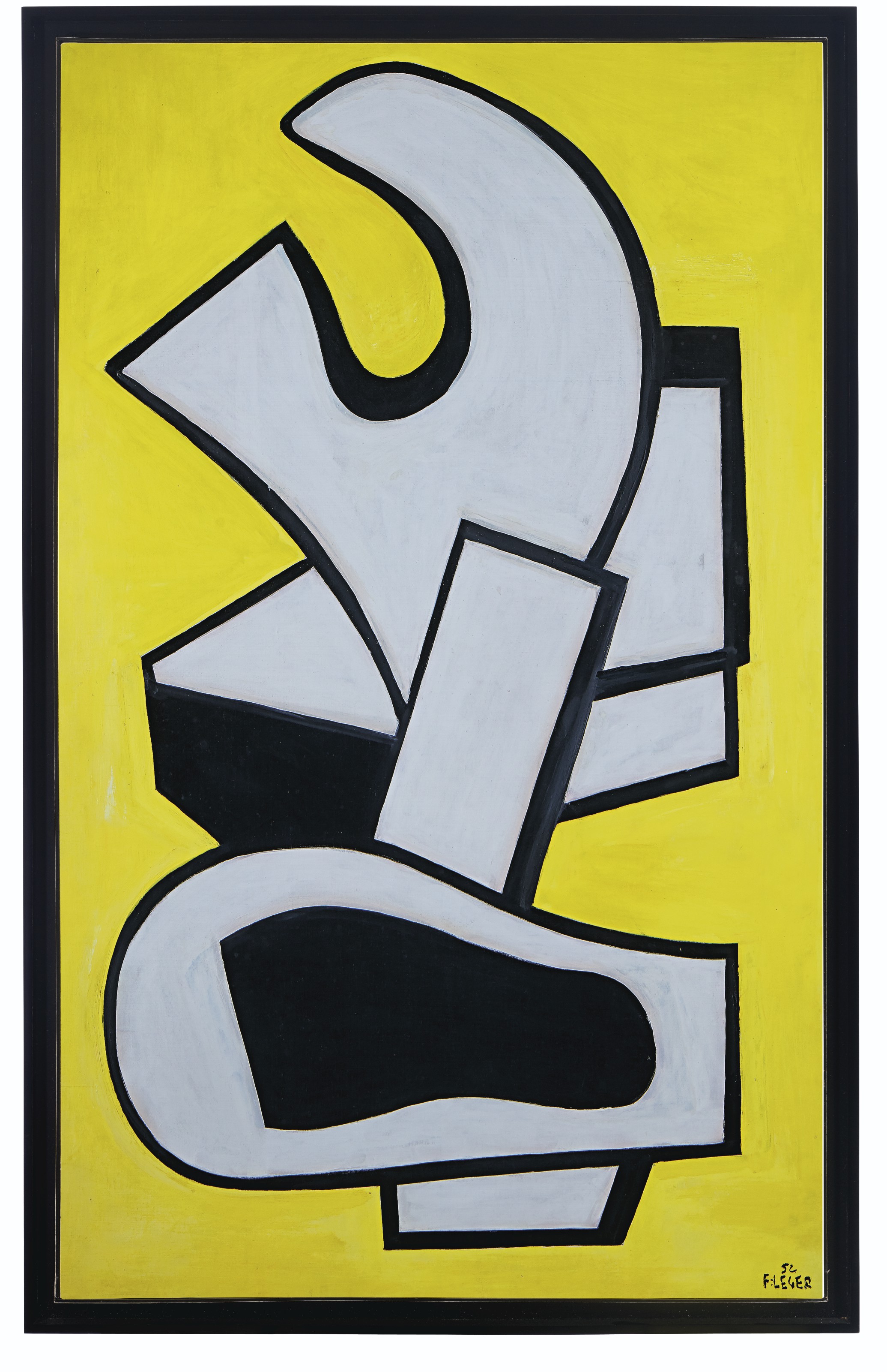 Fernand Léger — Живописная фреска на фоне желтого неба, изображение 2