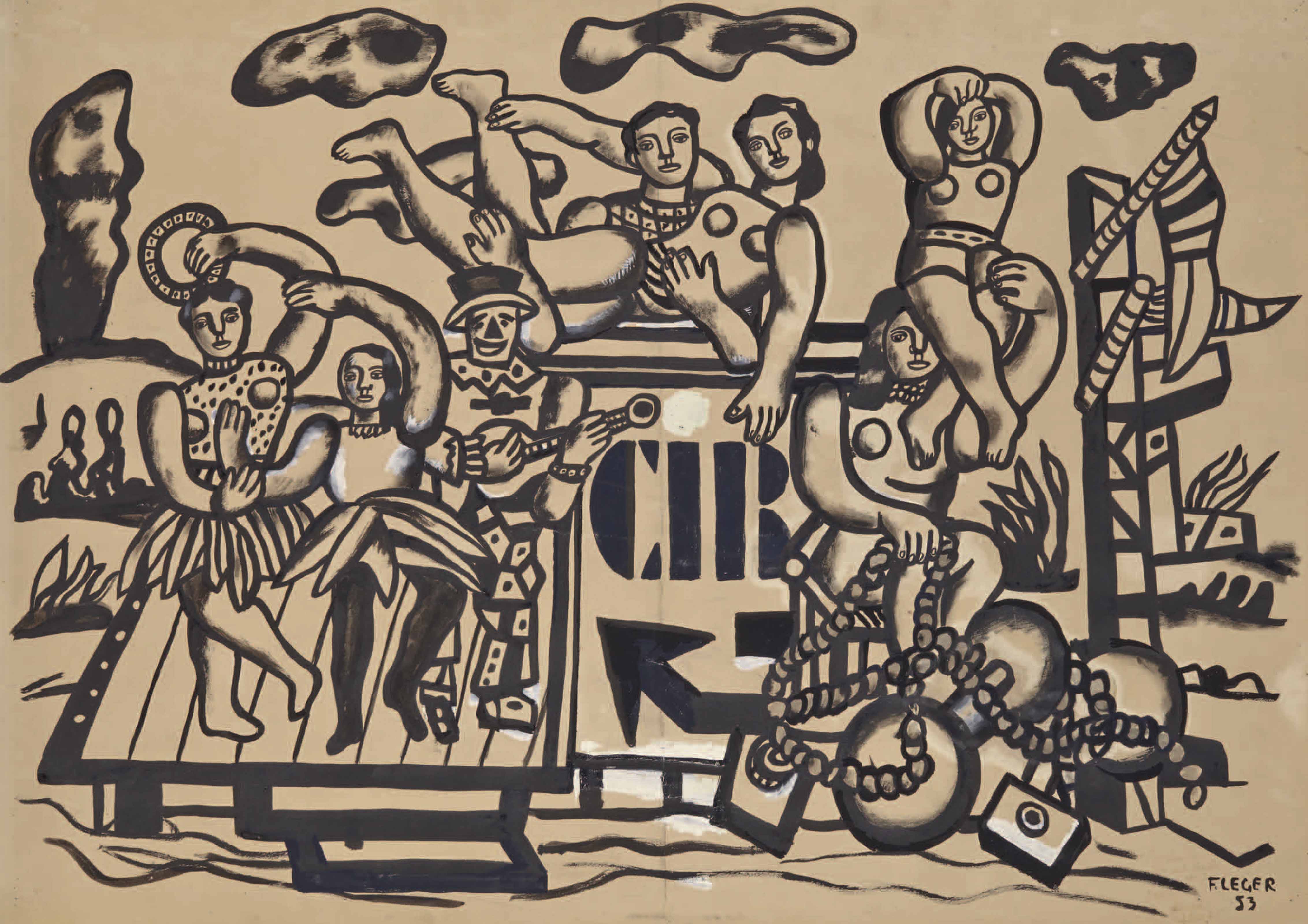 Fernand Léger — Этюд для "Большого парада"