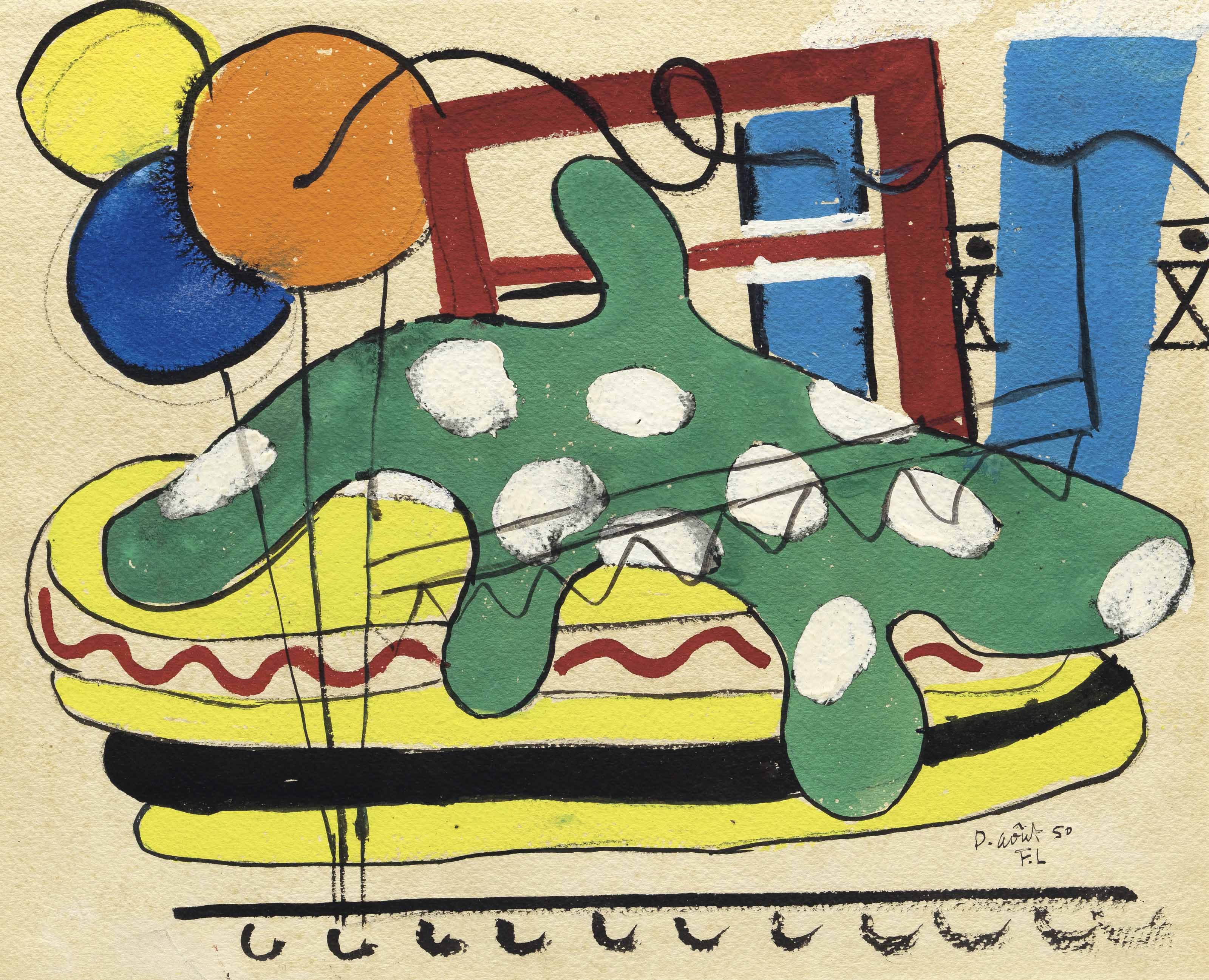 Fernand Léger — Довиль (справа и слева )