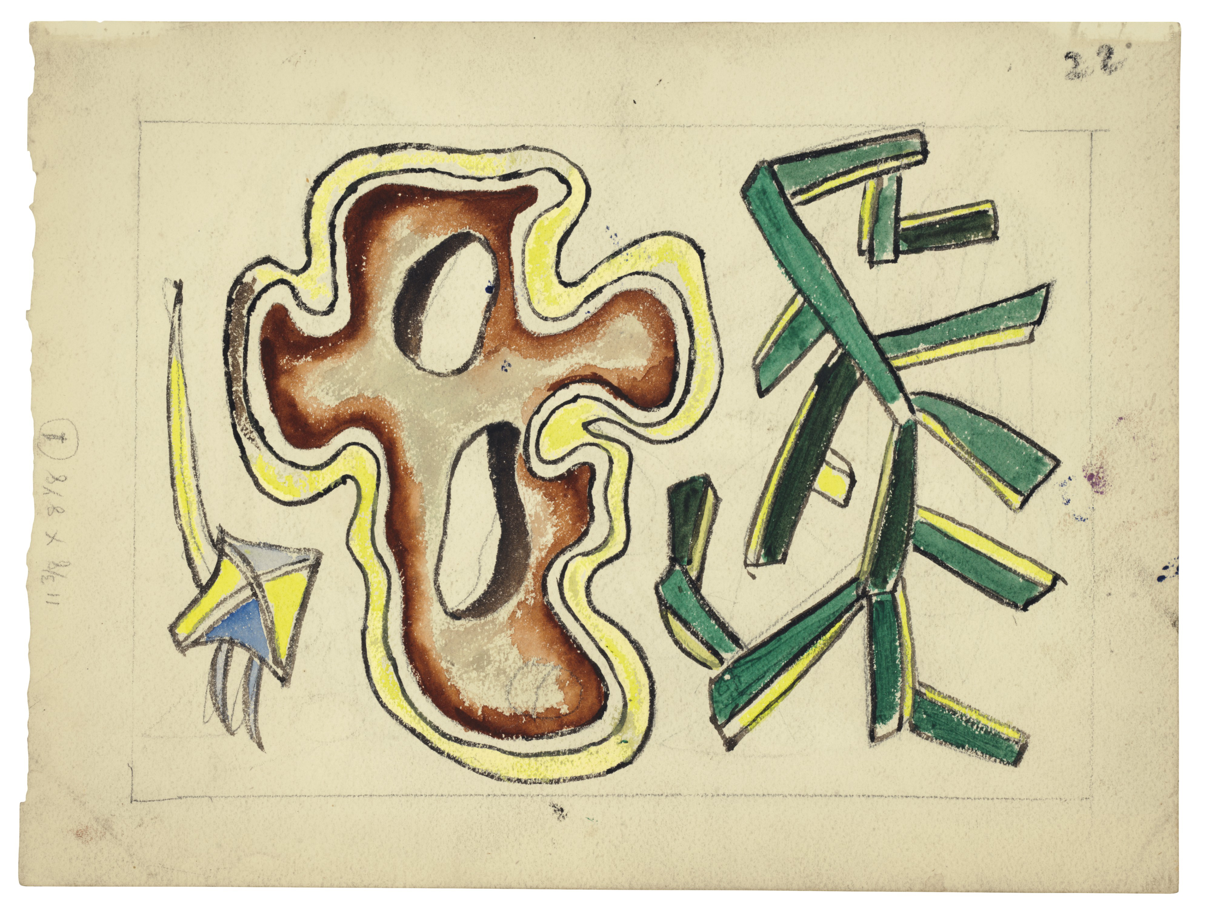 Fernand Léger — Композиция ( прямая и оборотная стороны ), изображение 2