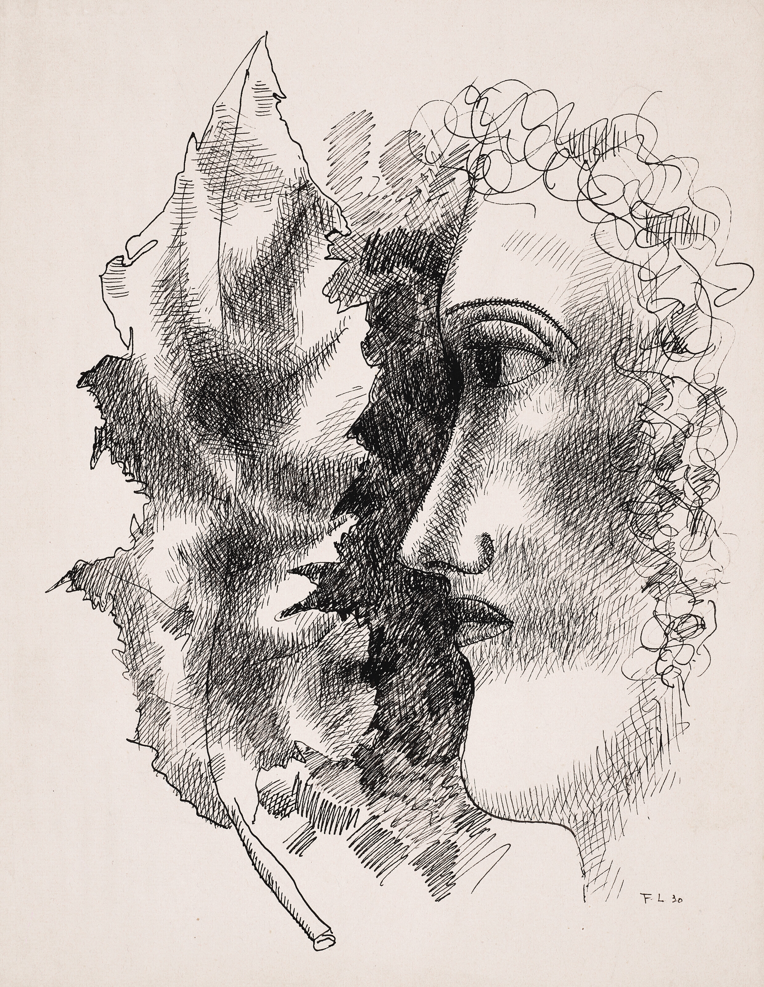 Fernand Léger — Женский фельетон (лицевая сторона); Этюды (оборотная сторона), изображение 1