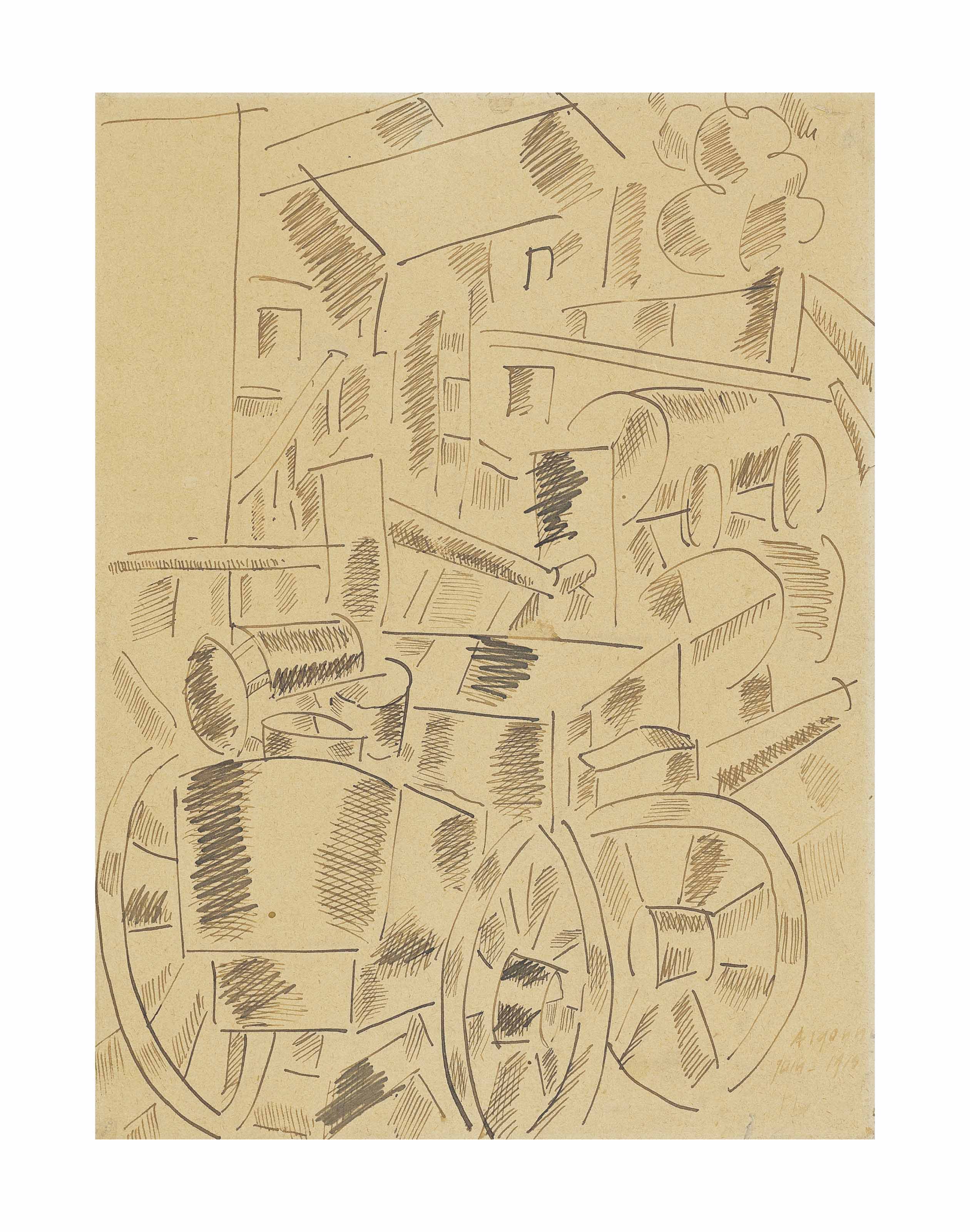 Fernand Léger — Пейсаж-де-Верден, Аргонна, изображение 1