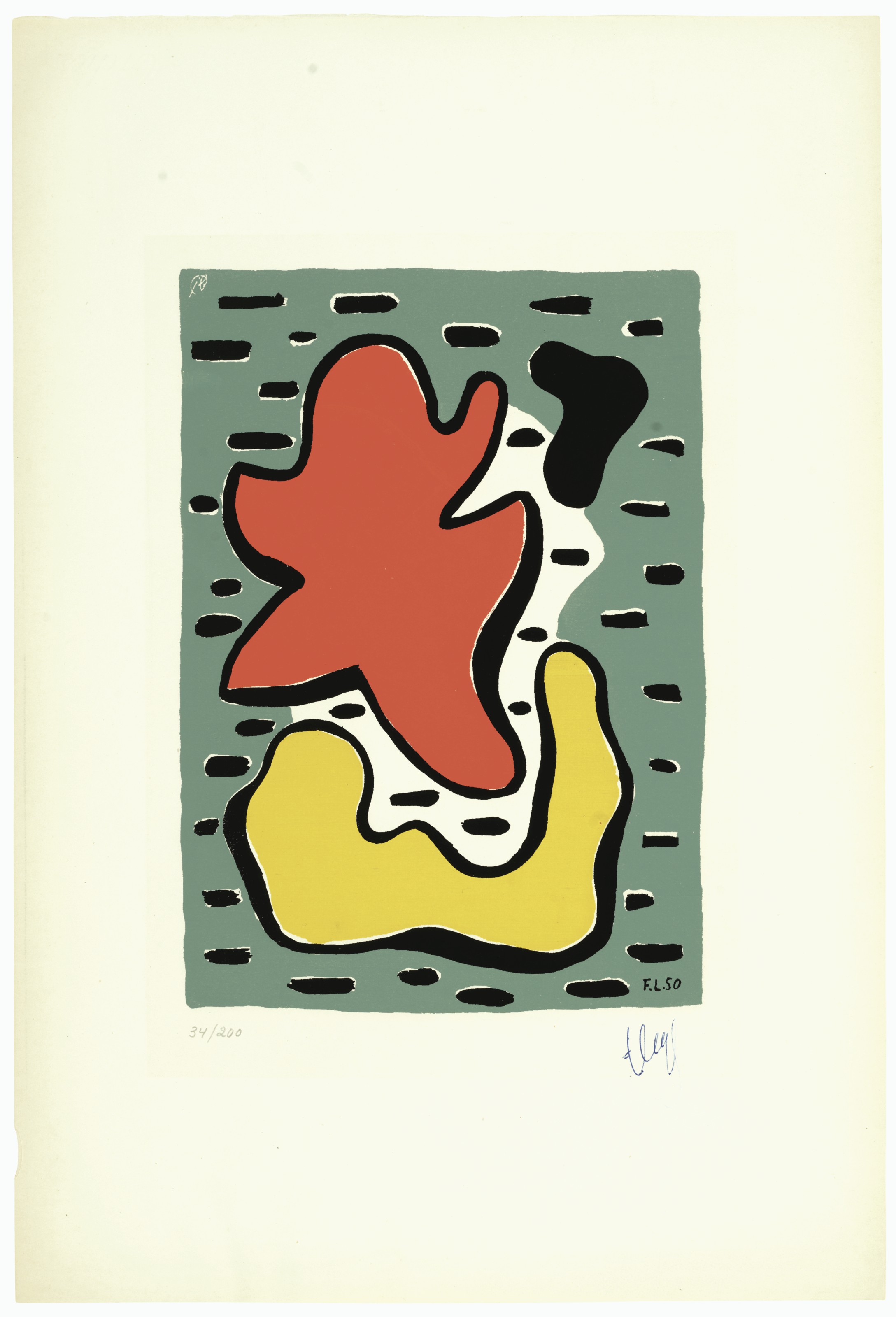 Fernand Léger — Альбом из 10 шелкографий : девять пластинок, изображение 2