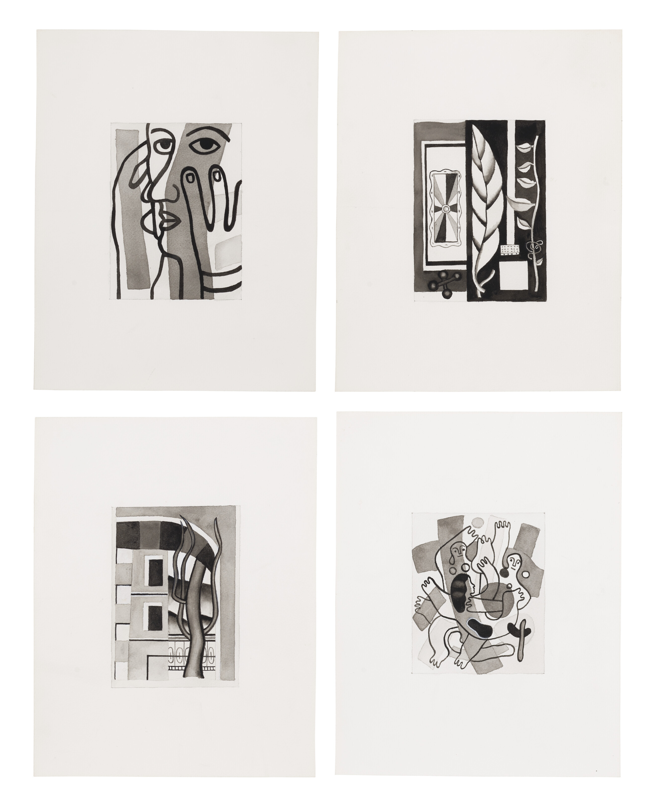 Fernand Léger — По мотивам Фернана Леже [Четыре работы]