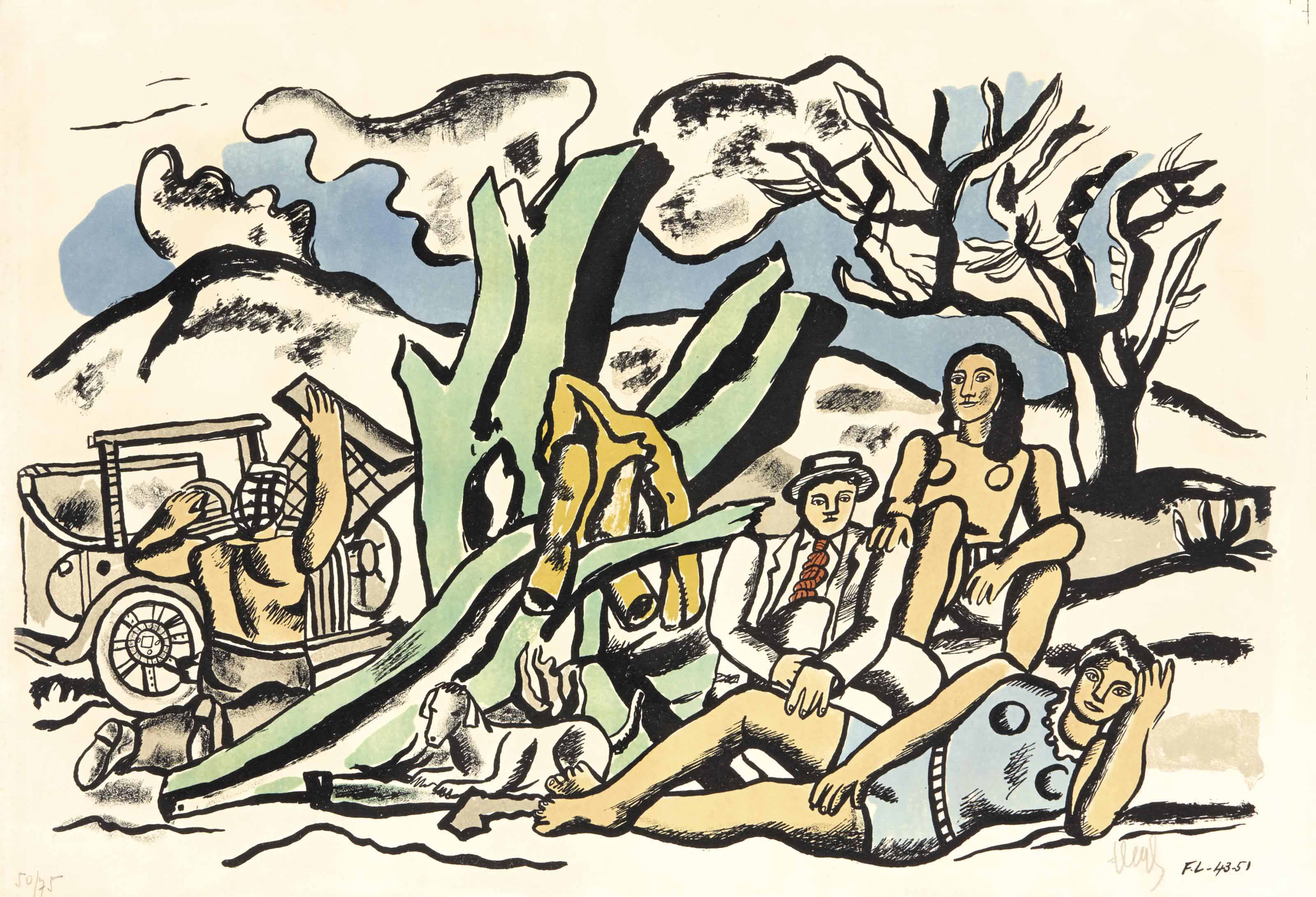 Fernand Léger — Вечеринка в Кампании (Сапфир E.14)
