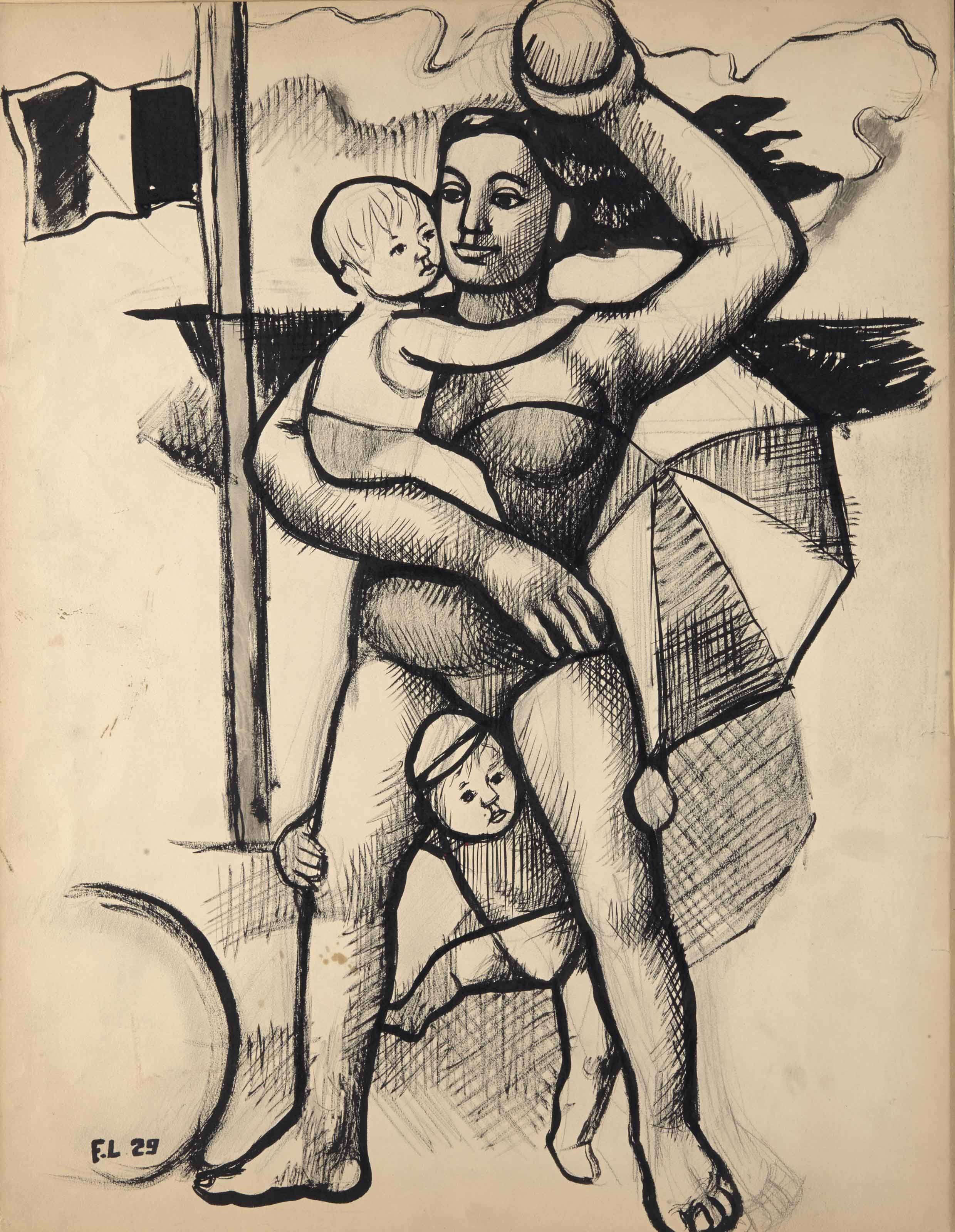 Fernand Léger — Сцена на пляже