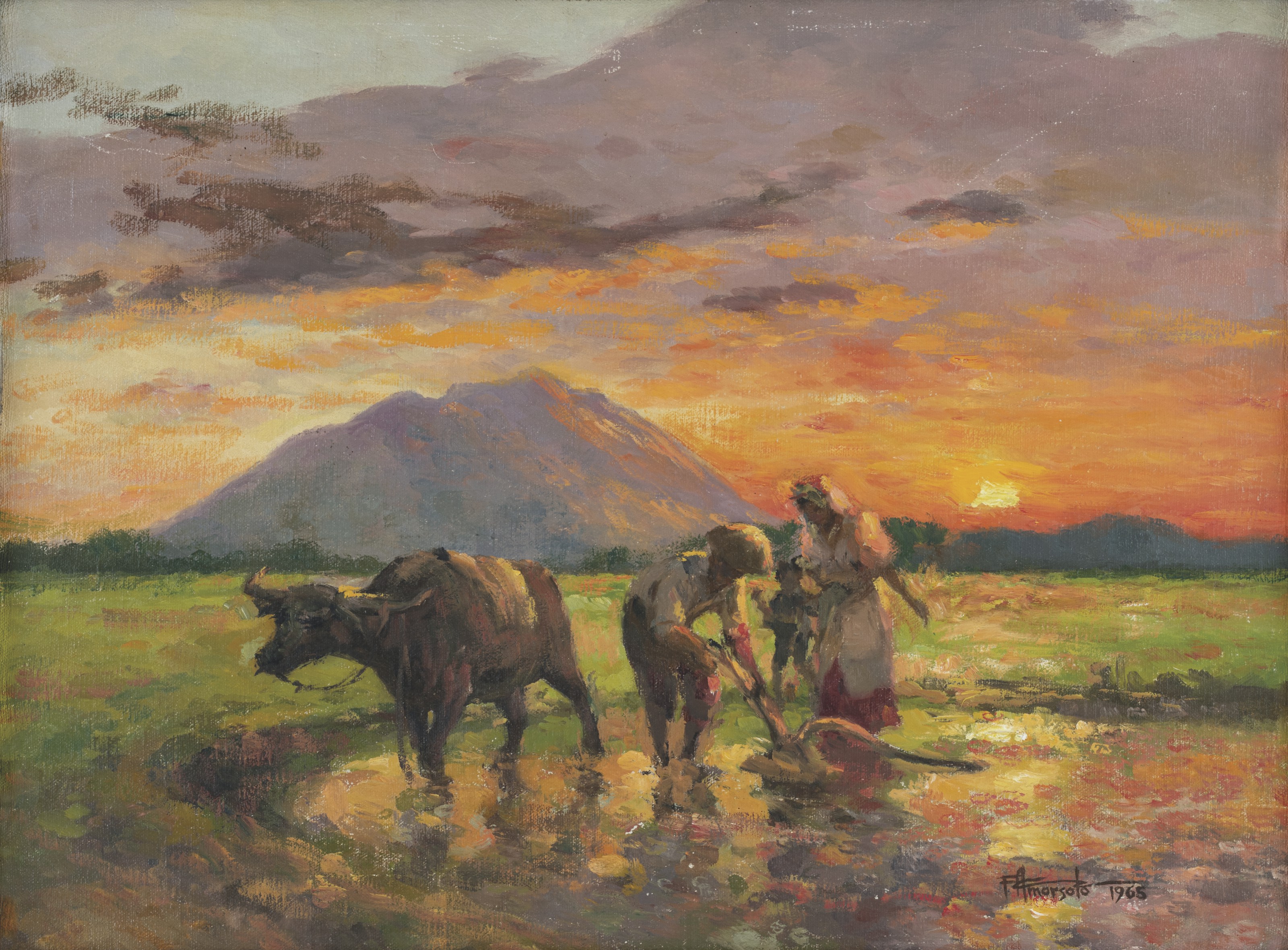Fernando Amorsolo — Работа в полевых условиях (Trabajo en el campo)