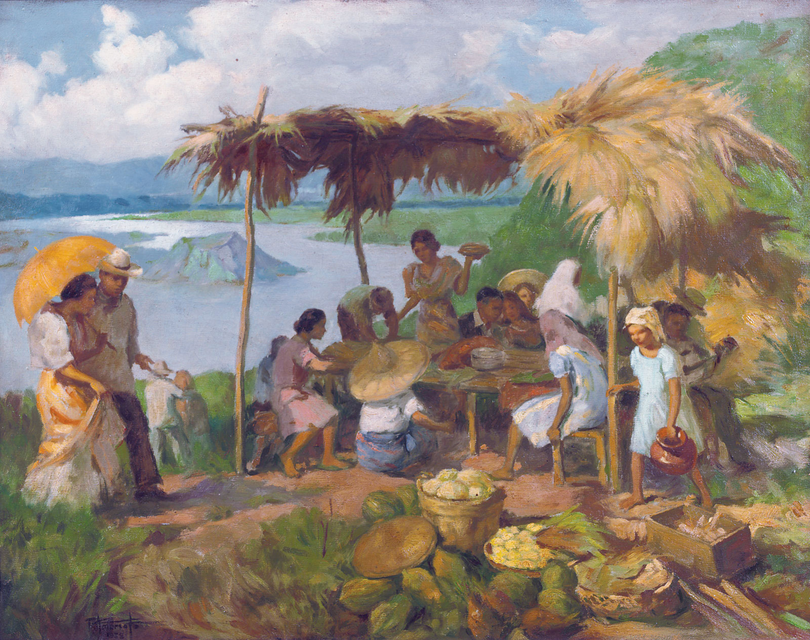 Fernando Amorsolo — Ужин на солнышке