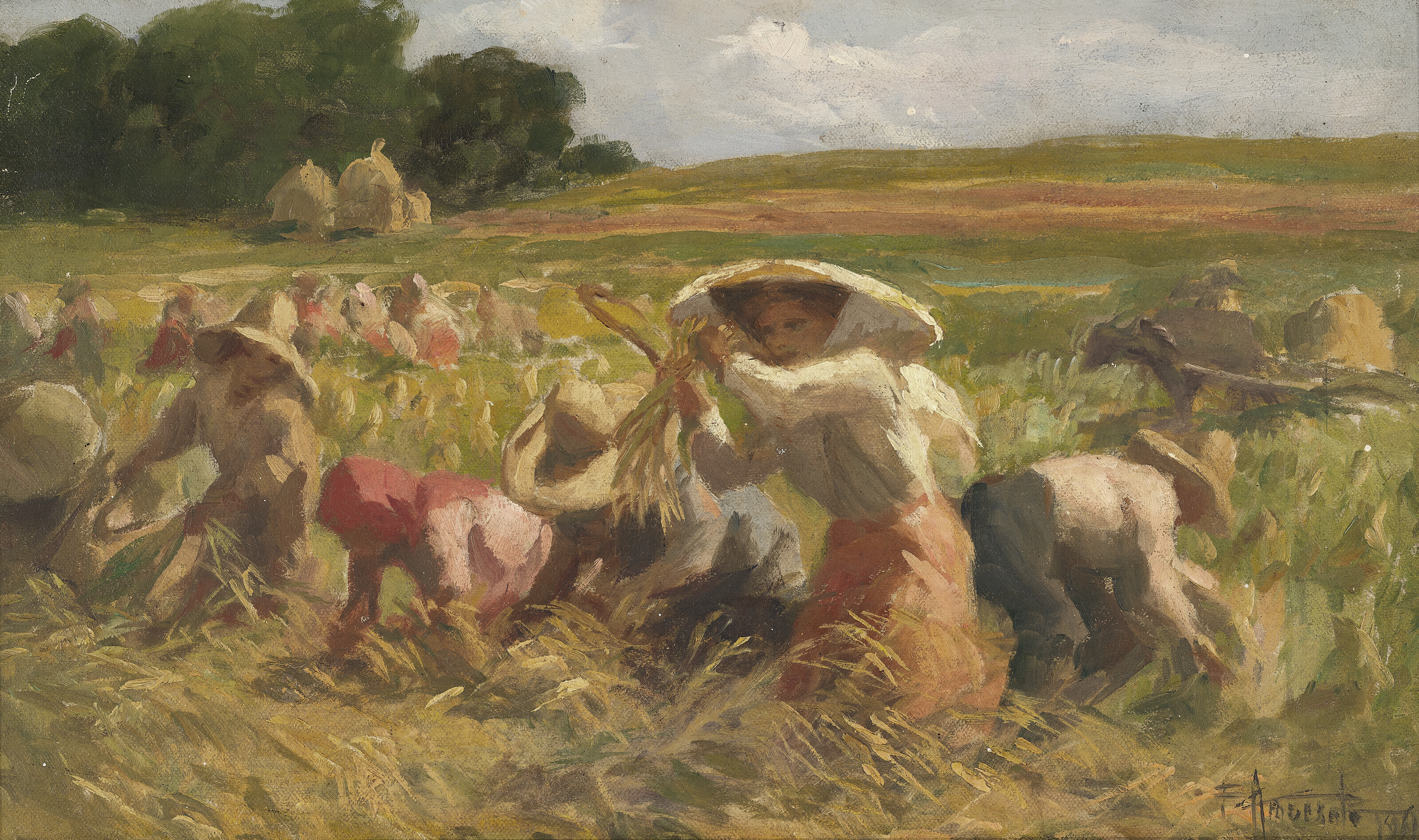 Fernando Amorsolo — Сбор урожая риса