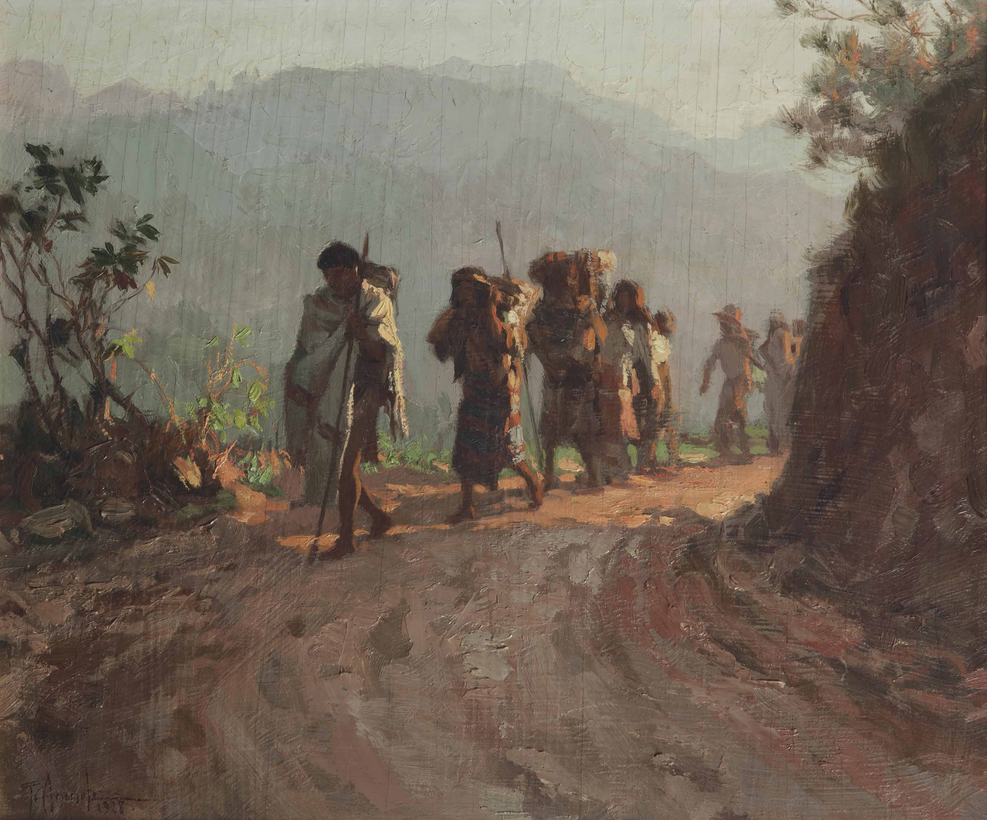 Fernando Amorsolo — Игорот с холмов, Багио