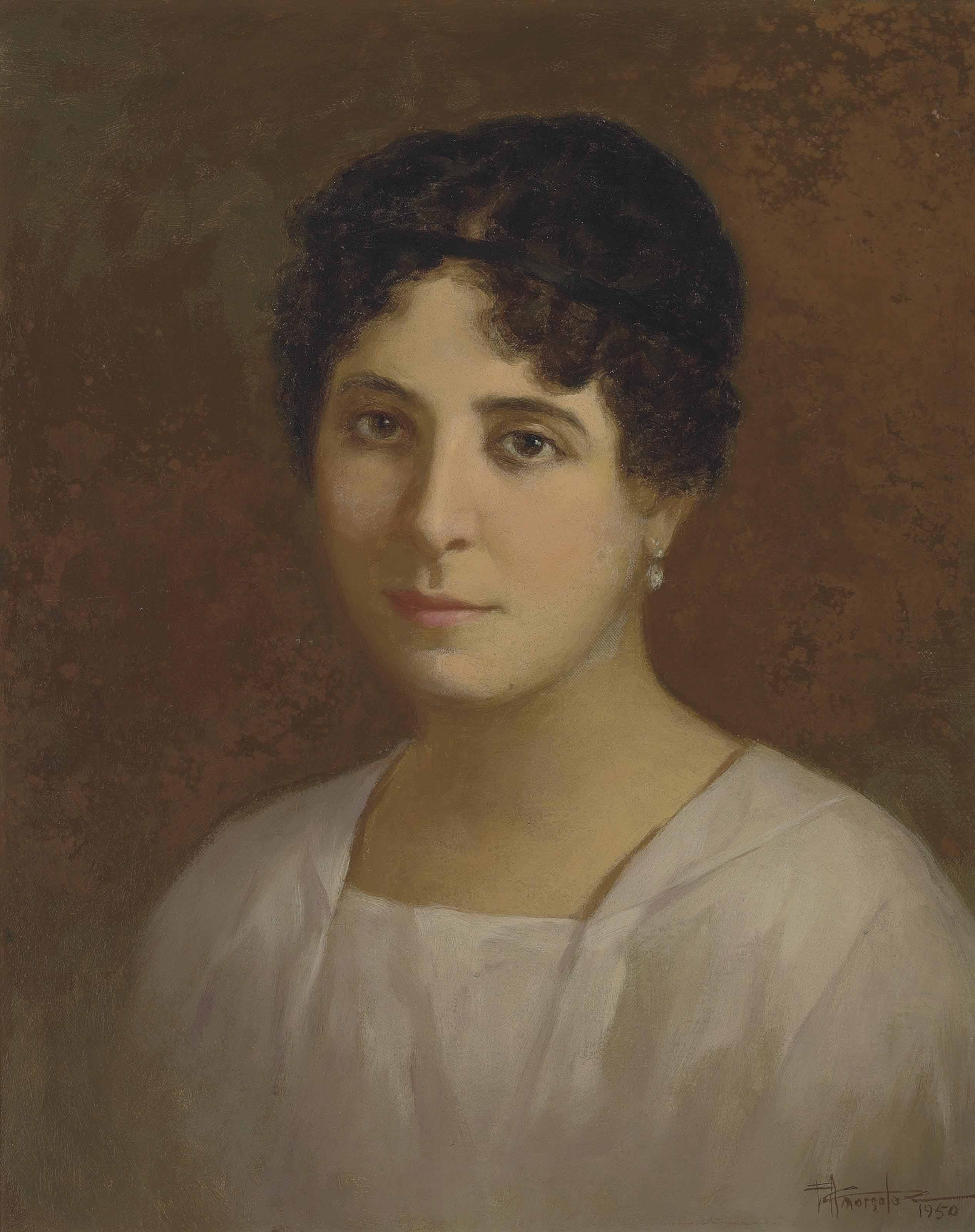Fernando Amorsolo — Портрет госпожи Гильермо Гомес