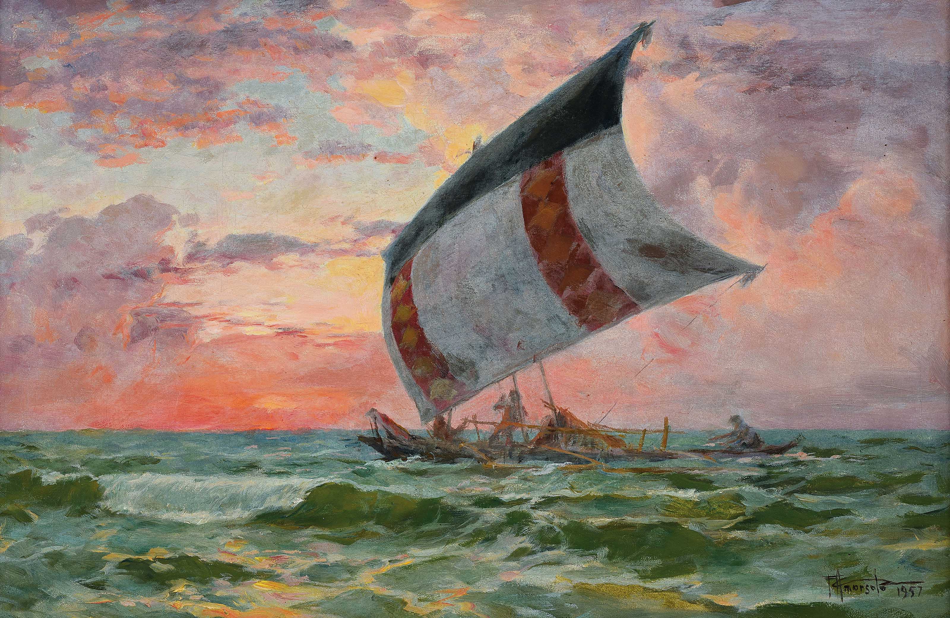Fernando Amorsolo — Парусная лодка