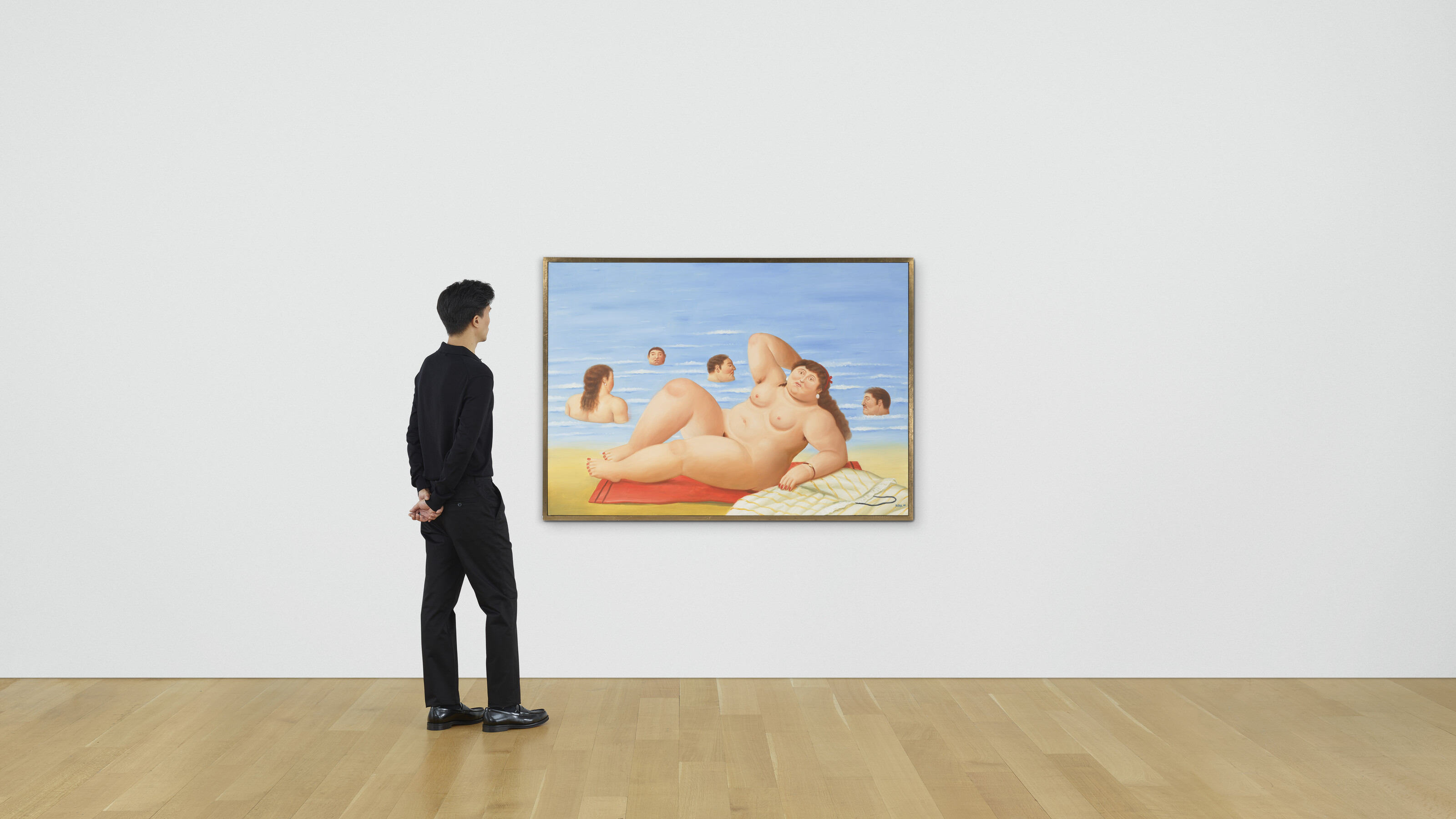 Fernando Botero — Обнаженная на пляже, изображение 4