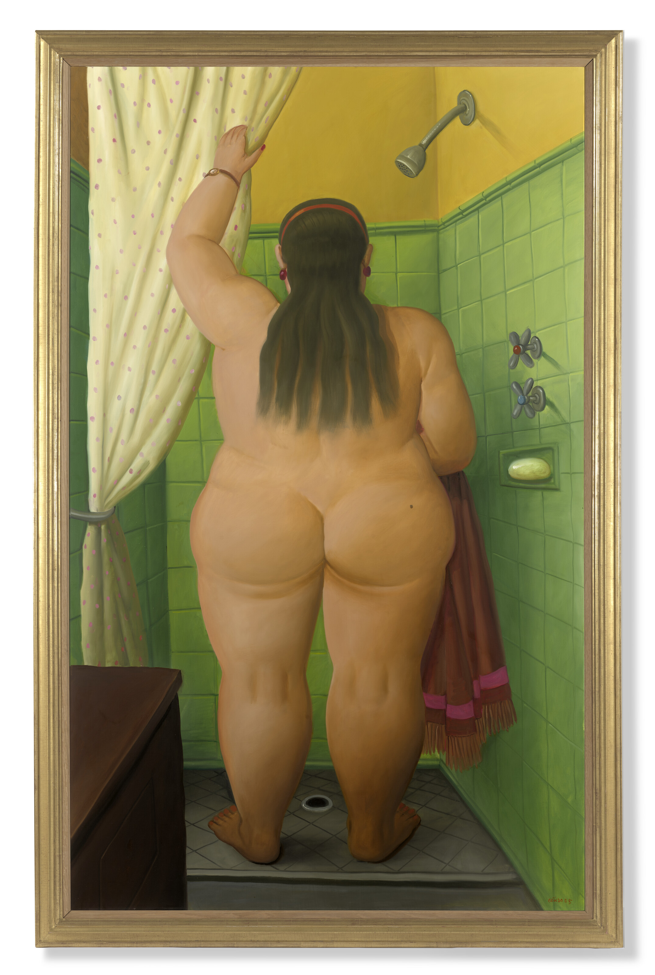 Fernando Botero — Женщина в душе, изображение 2