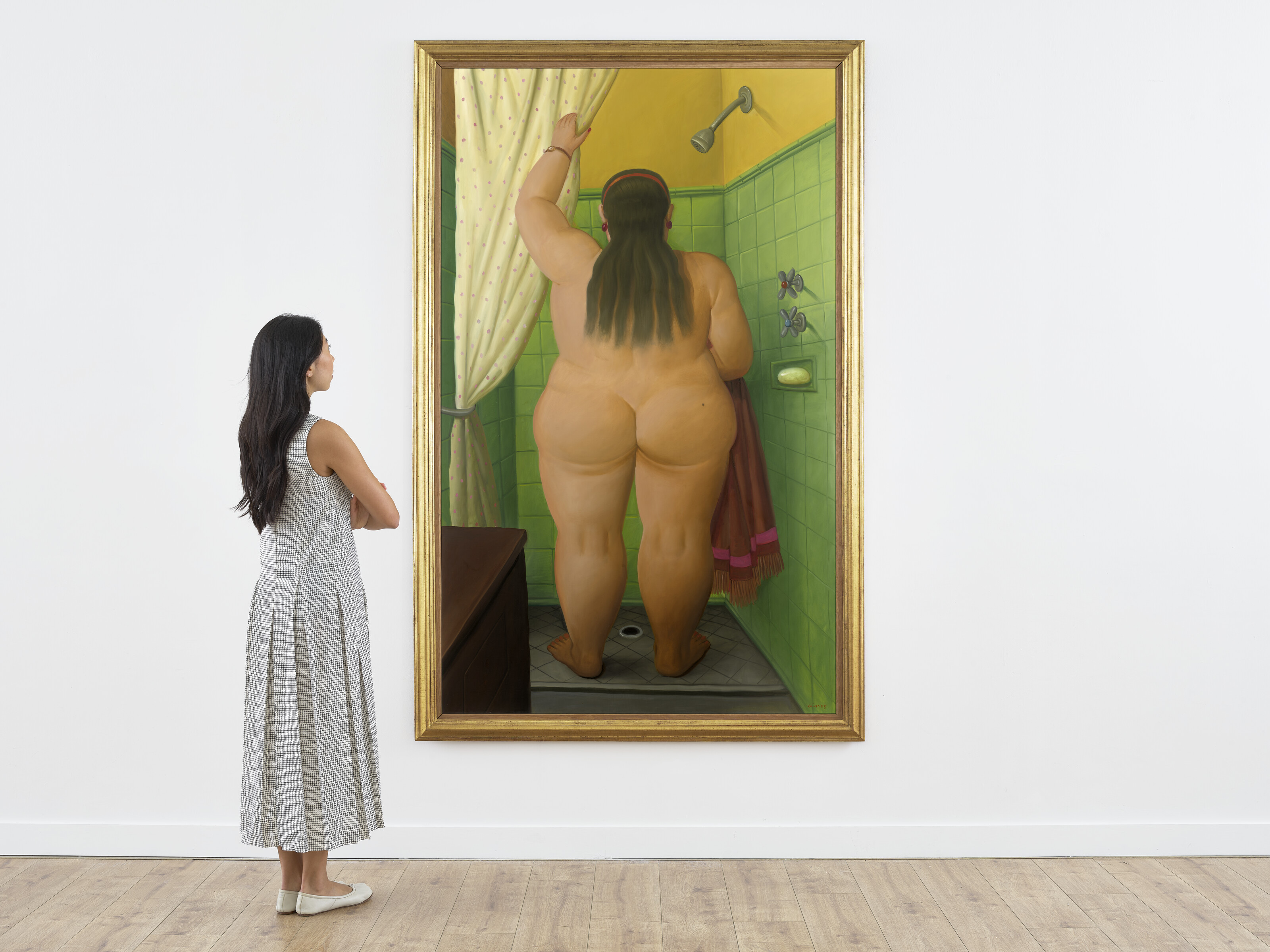 Fernando Botero — Женщина в душе, изображение 4