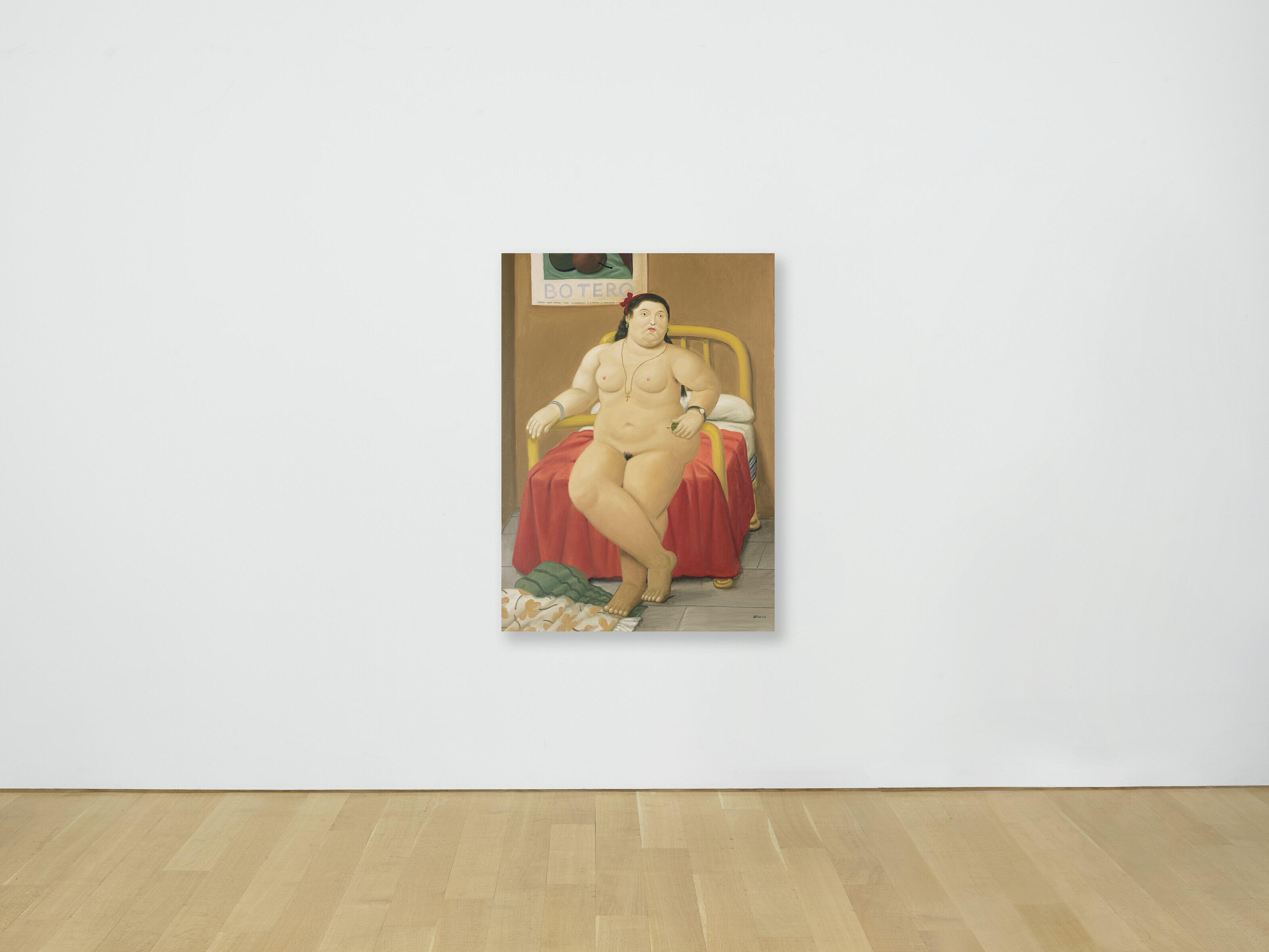 Fernando Botero — Стоящая женщина в спальне, изображение 4