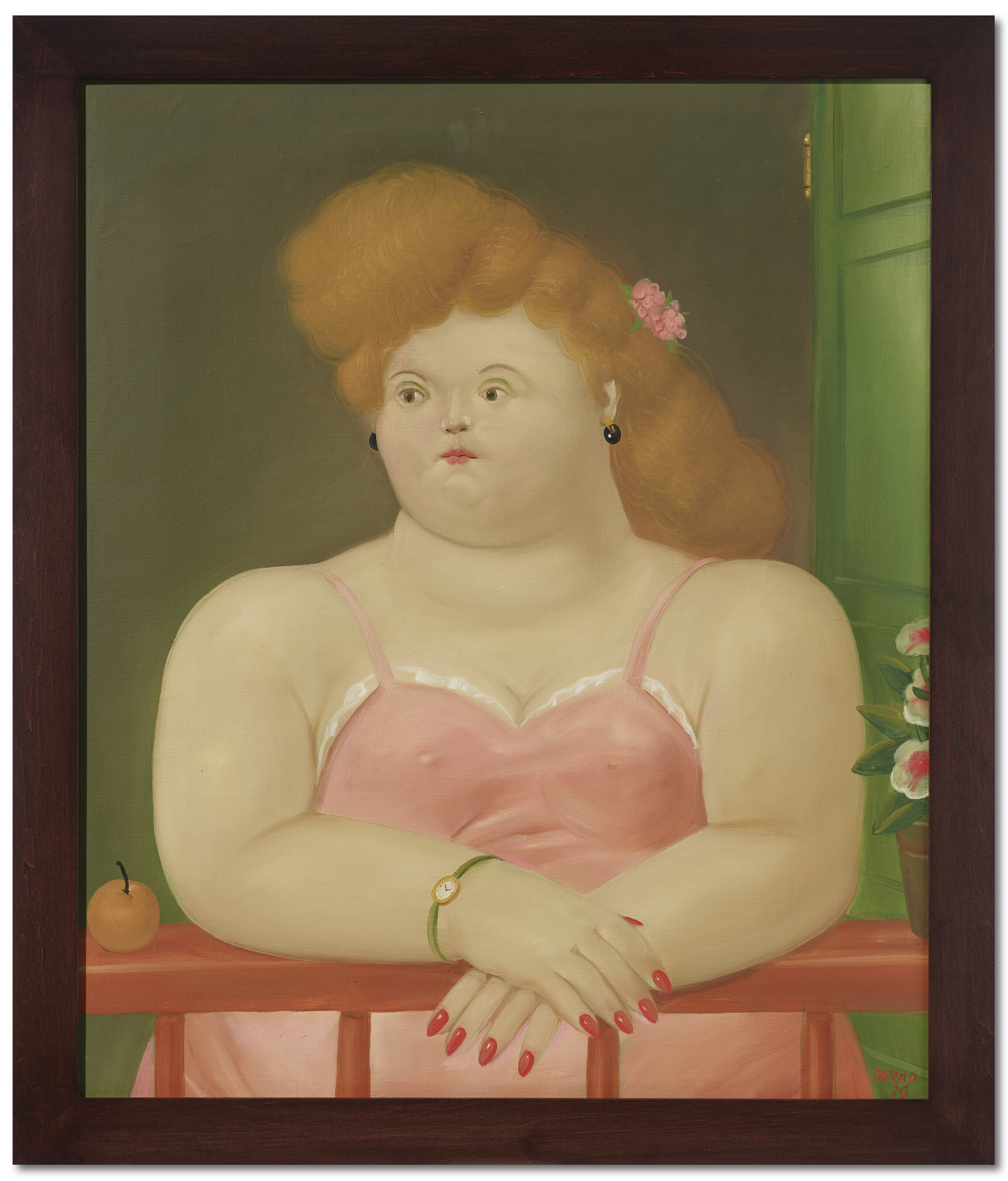 Fernando Botero — Женщина на балконе, изображение 2