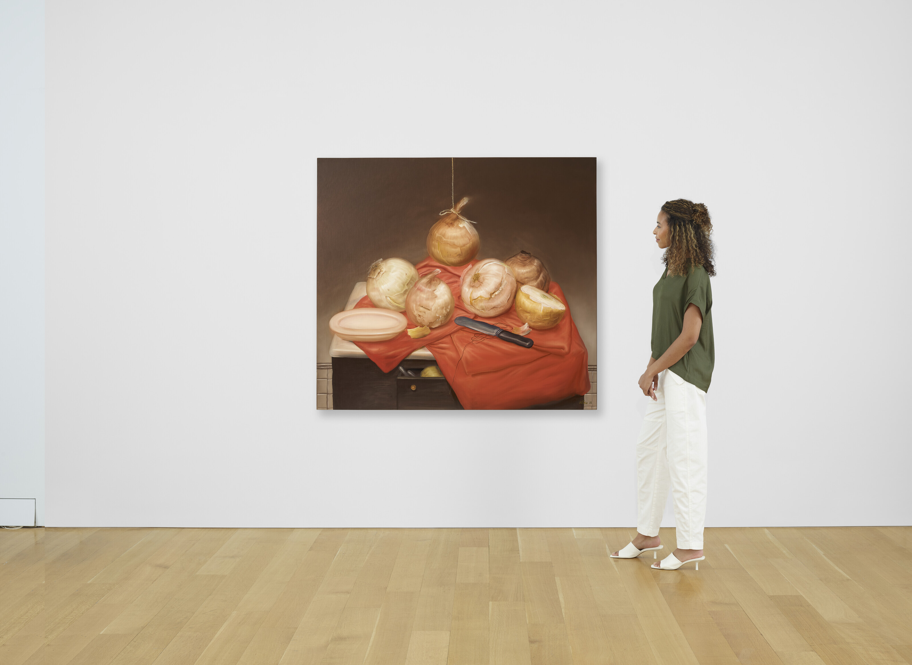 Fernando Botero — Натюрморт с луком, изображение 4