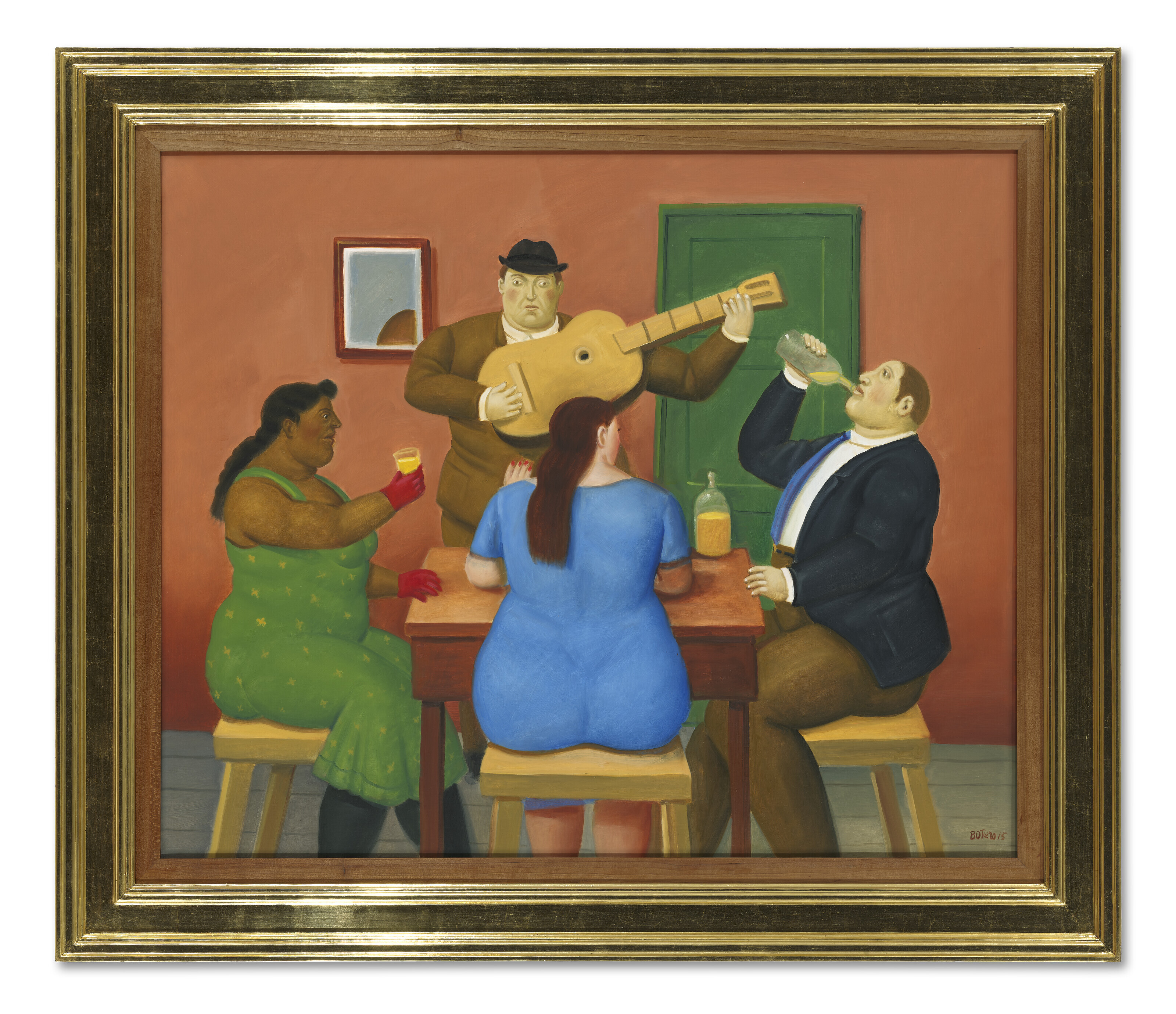 Fernando Botero — Люди пьют, изображение 2