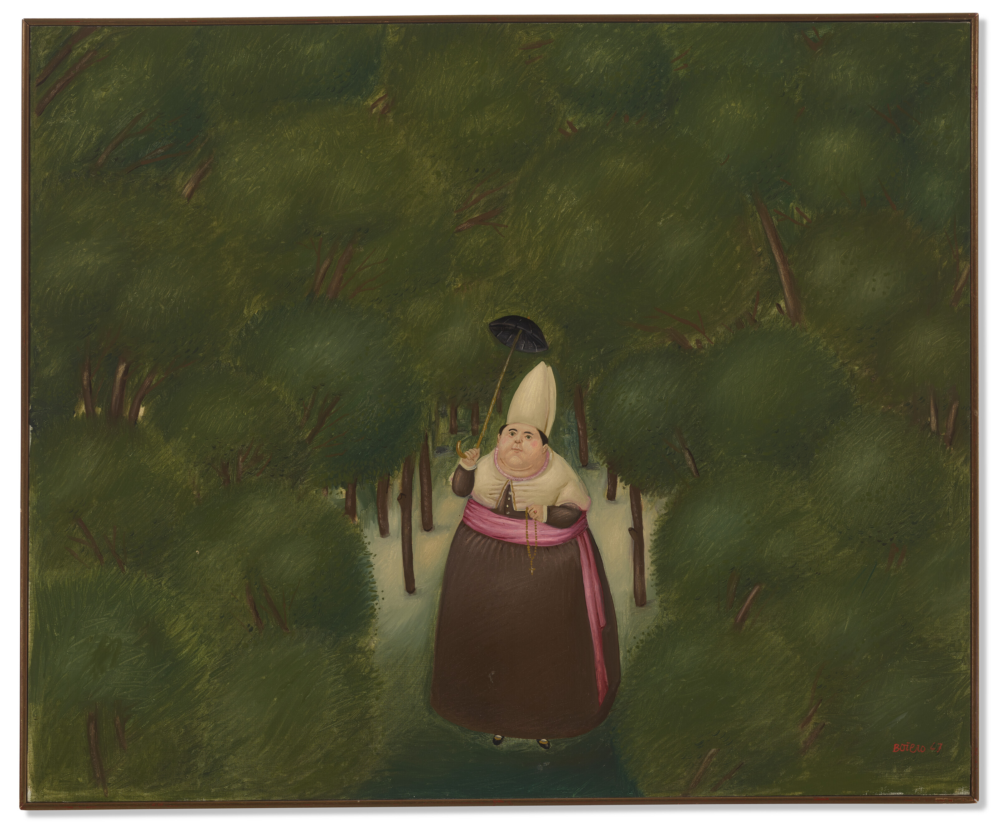 Fernando Botero — Епископ в лесу, изображение 2
