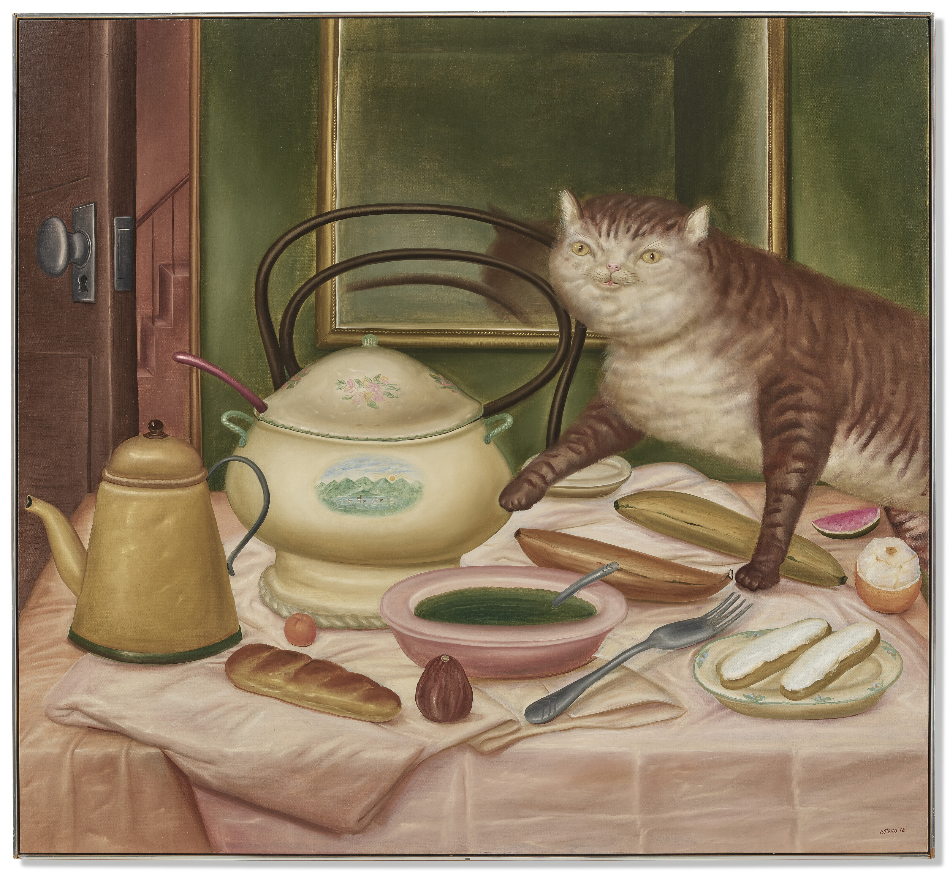 Fernando Botero — Натюрморт с зеленым супом, изображение 2