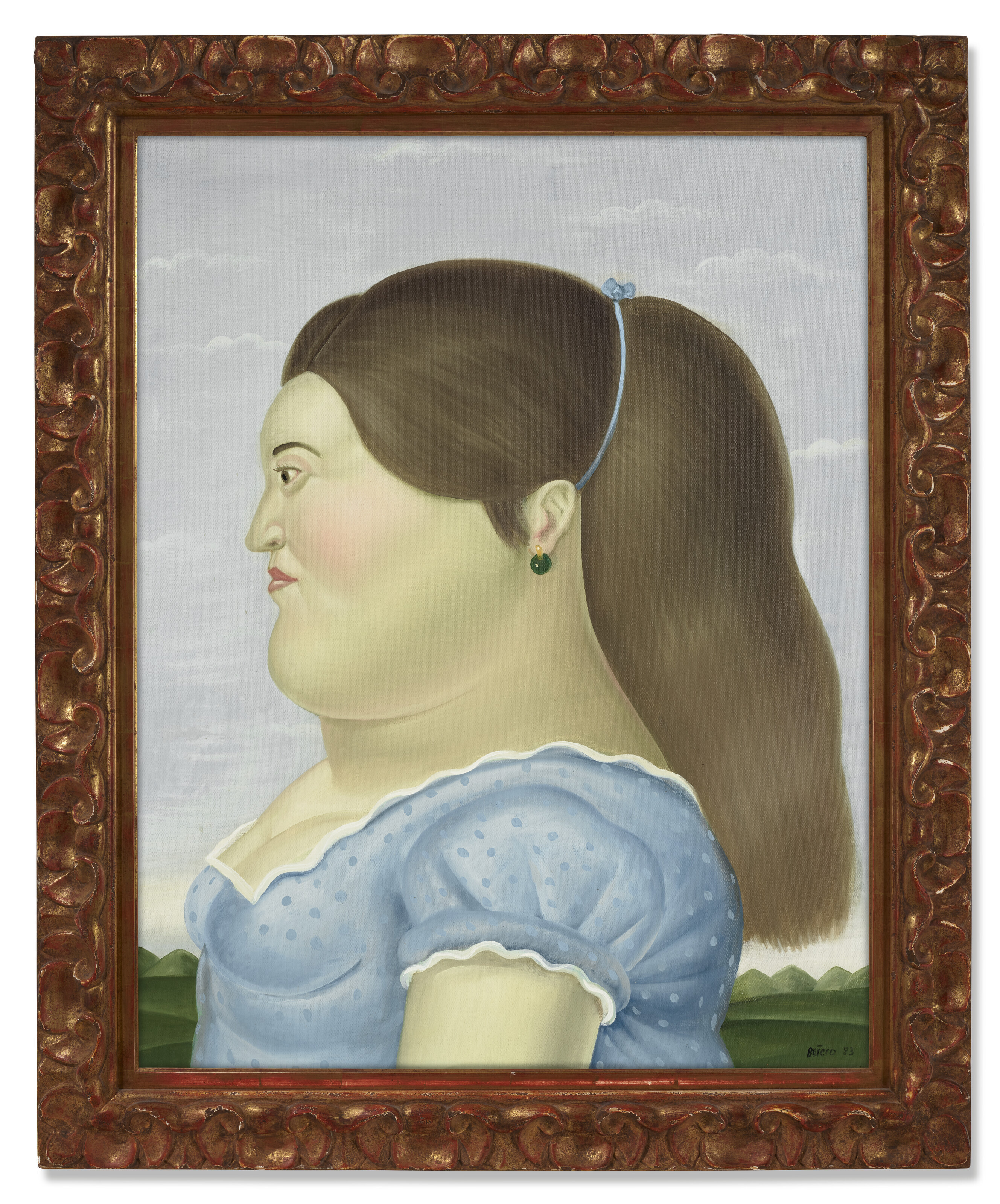 Fernando Botero — Дама в профиль, изображение 2