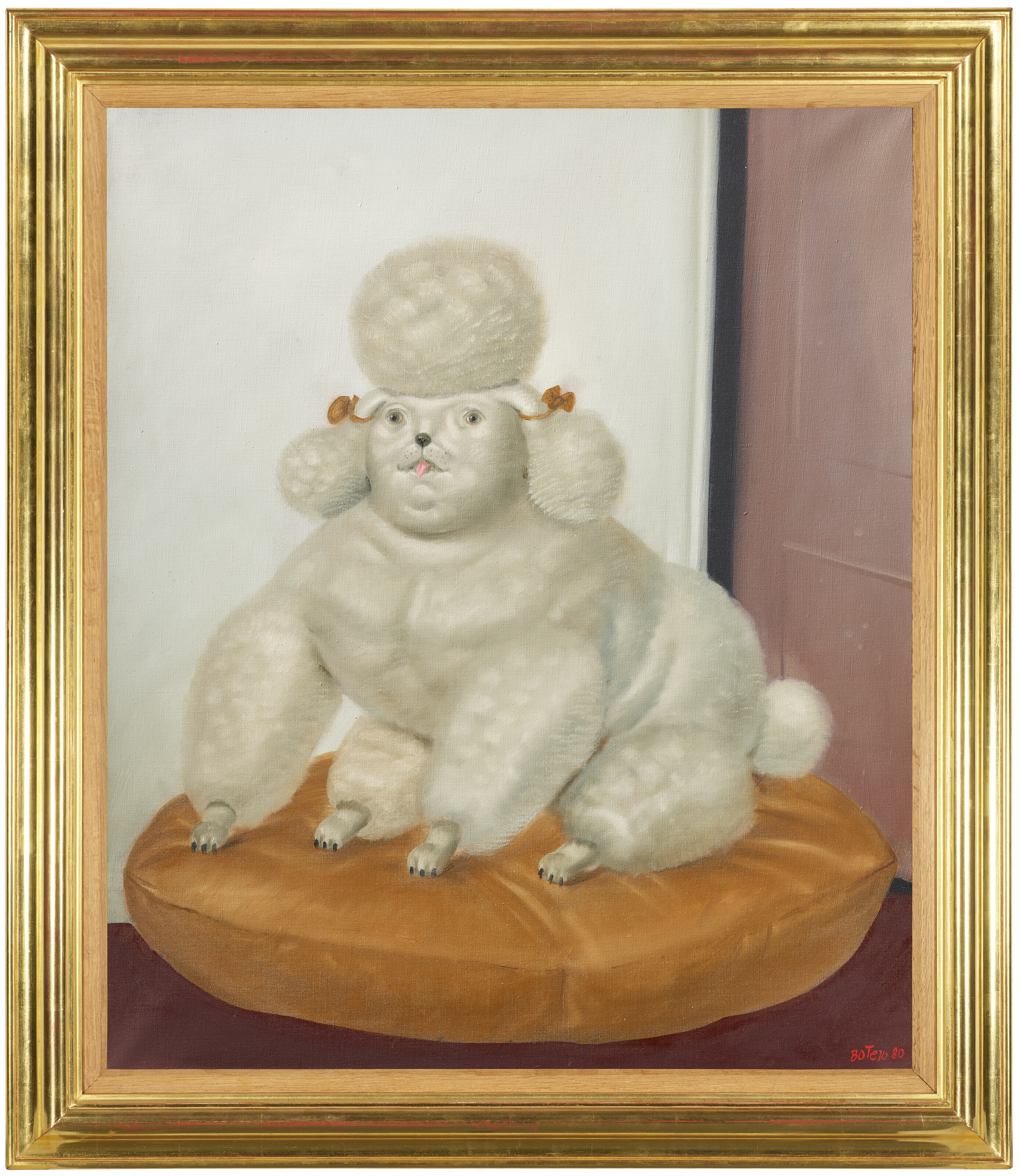 Fernando Botero — Пудель на подушке, изображение 2