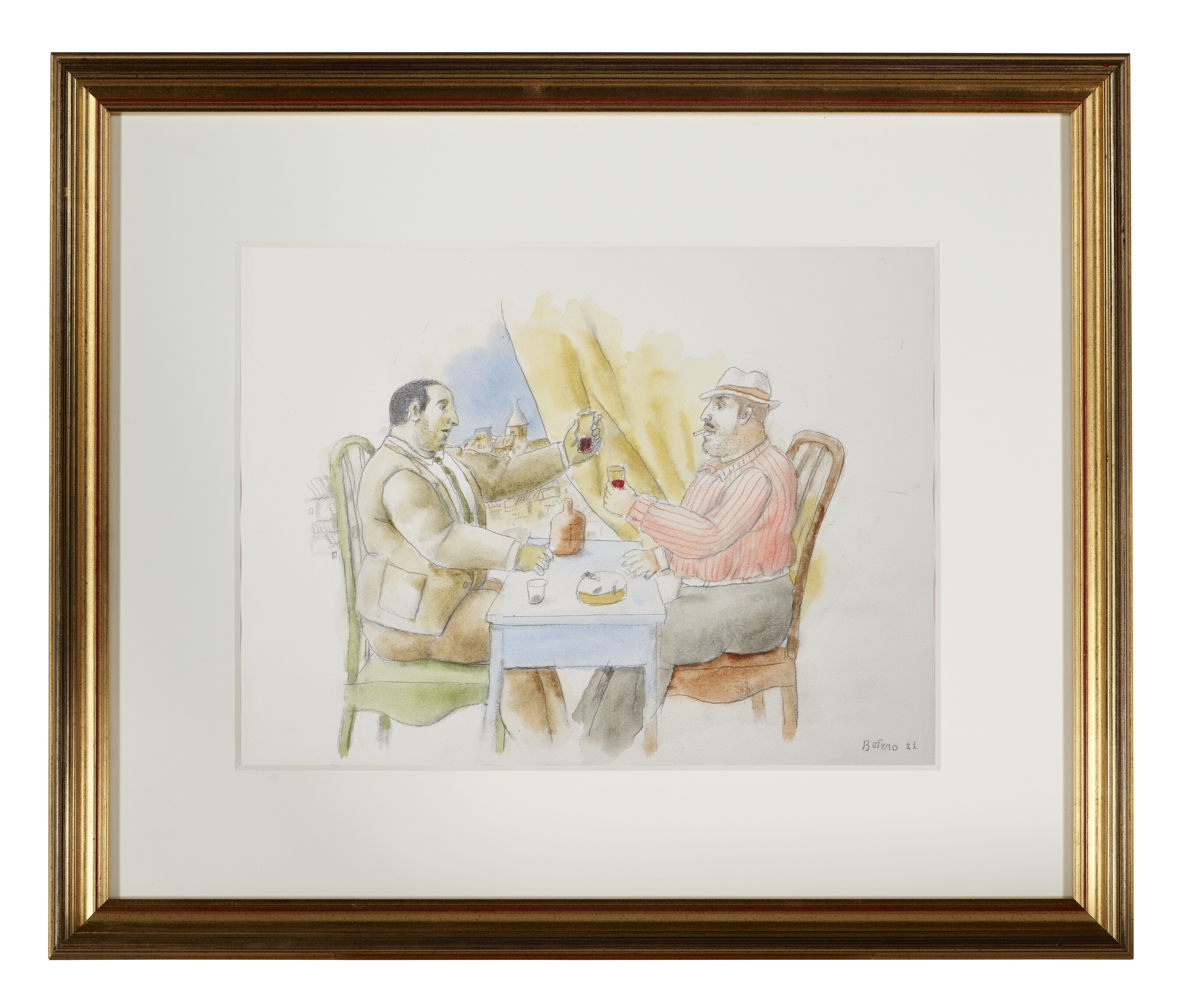 Fernando Botero — Пьющие мужчины, изображение 2