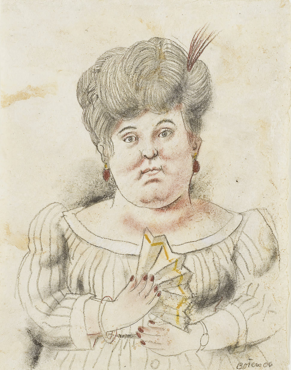 Fernando Botero — Женщина с длинным хвостом